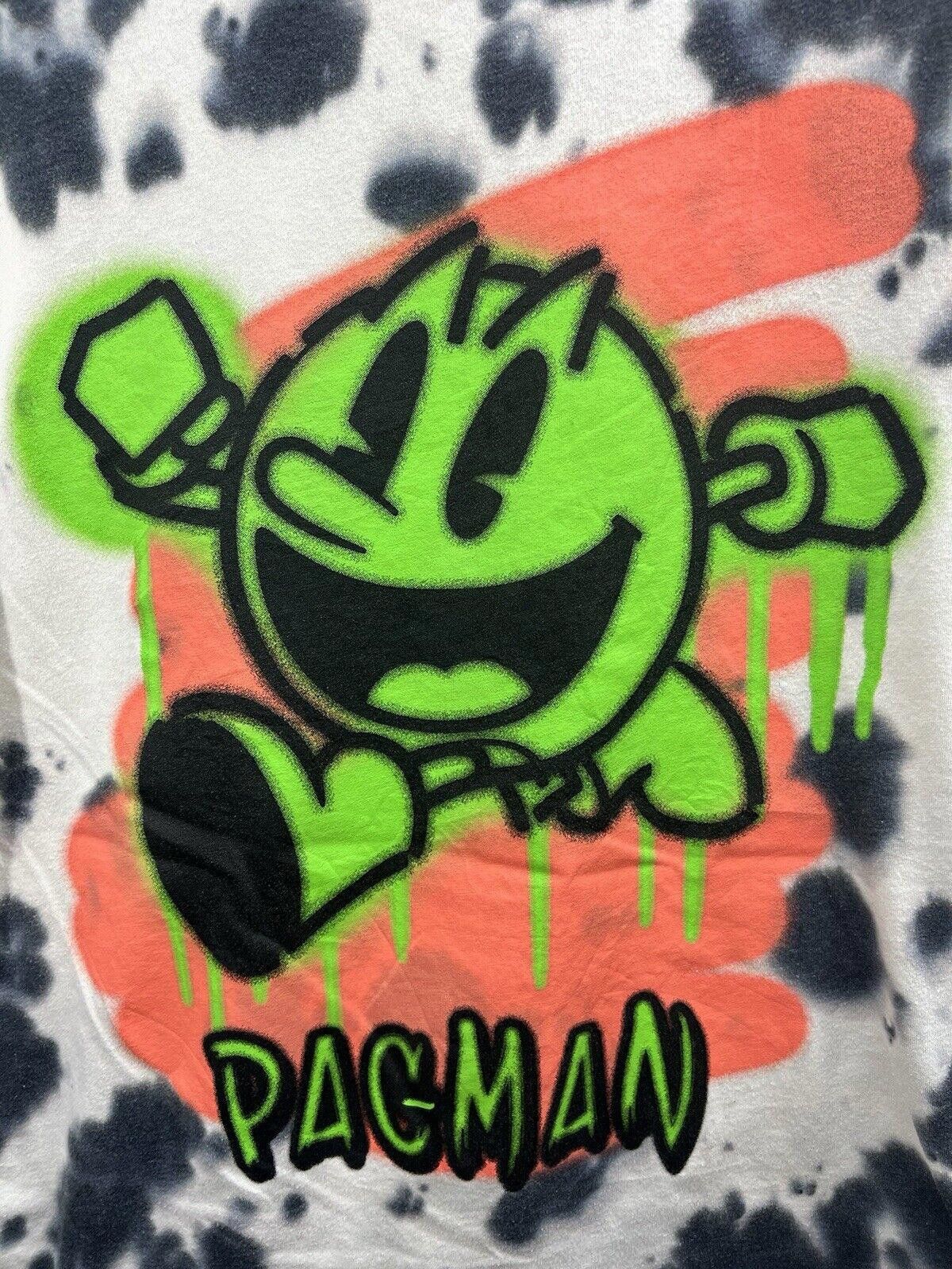 Designer Pac Man Black White Tie Dye Crew Neck Men's Size MEDIUM Size US M / EU 48-50 / 2 - 3 Thumbnail