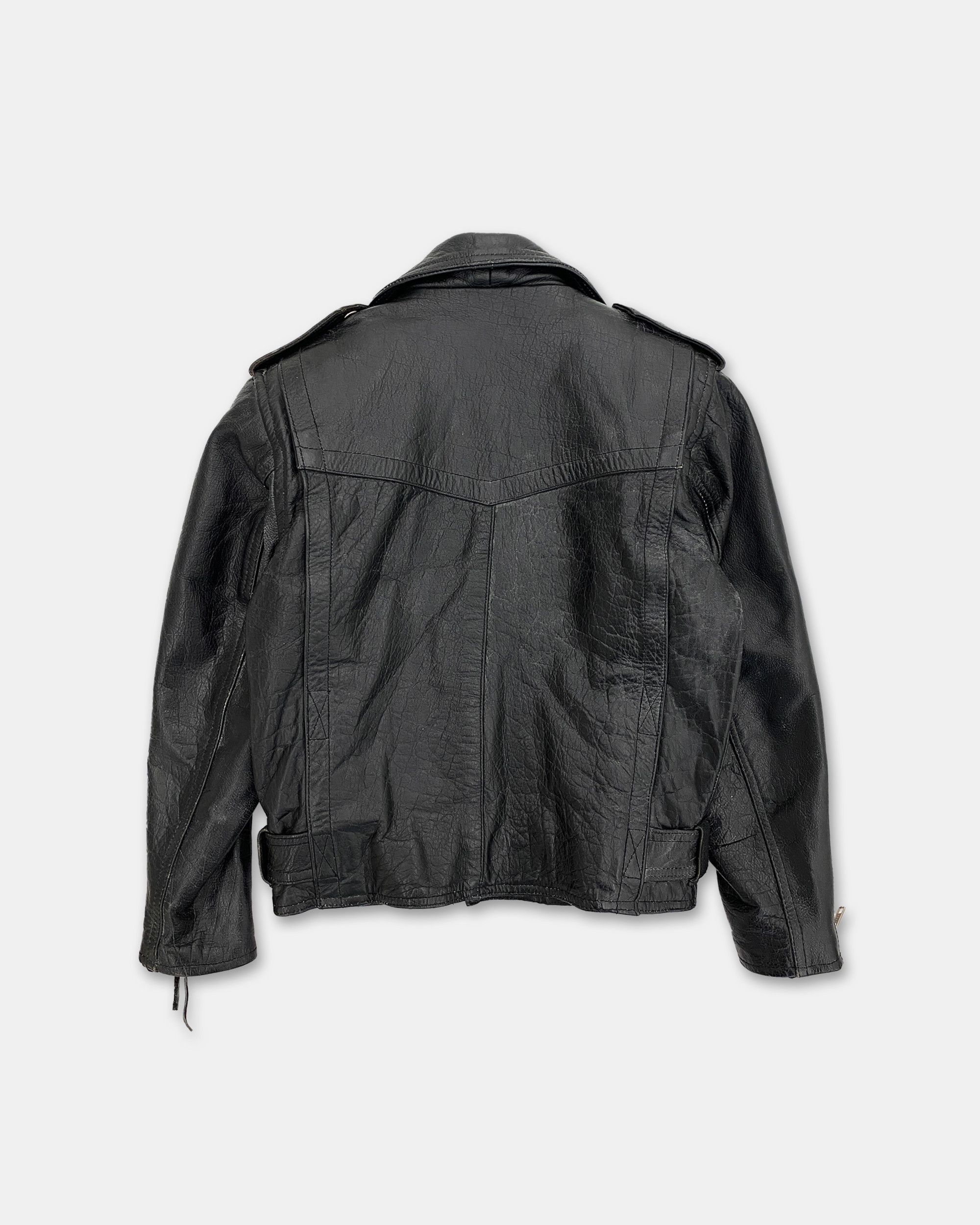 Vintage 1990s Biker Leatherjacket Size XS / US 0-2 / IT 36-38 - 2 Thumbnail