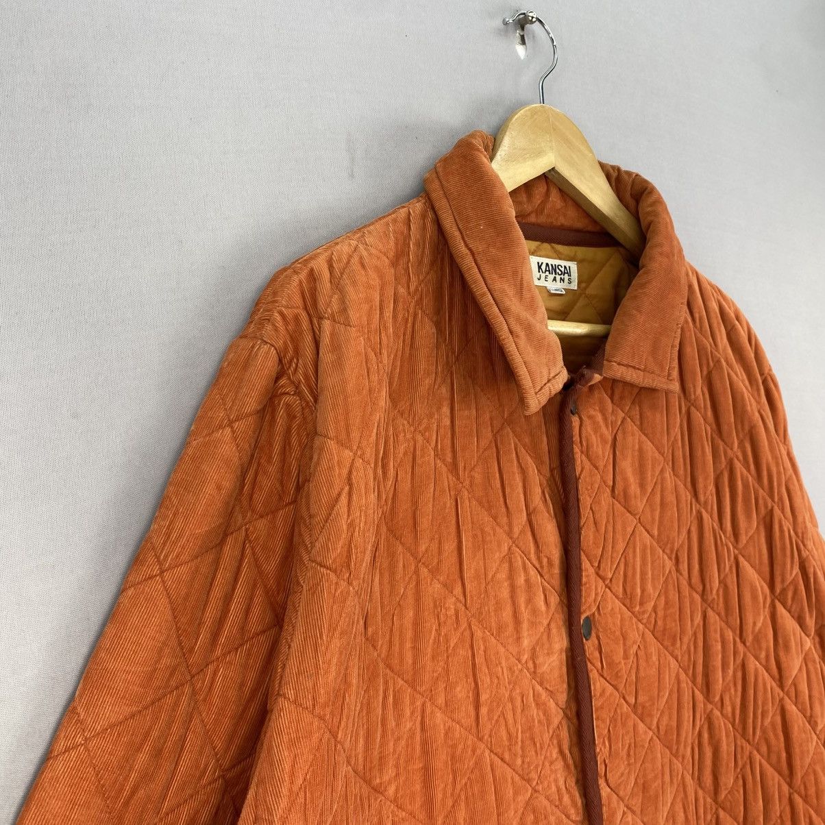 Japanese Brand Vintage Kansai Jeans Quilted Snap Button Jacket Size US XXL / EU 58 / 5 - 2 Thumbnail