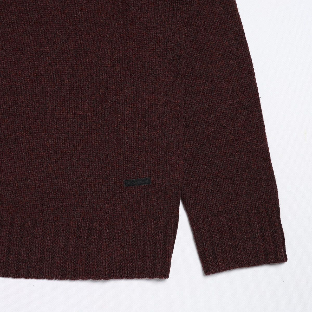 Vintage Vintage Yves Saint Laurent Patch Logo Sweater Knit Wool Size US XL / EU 56 / 4 - 2 Thumbnail