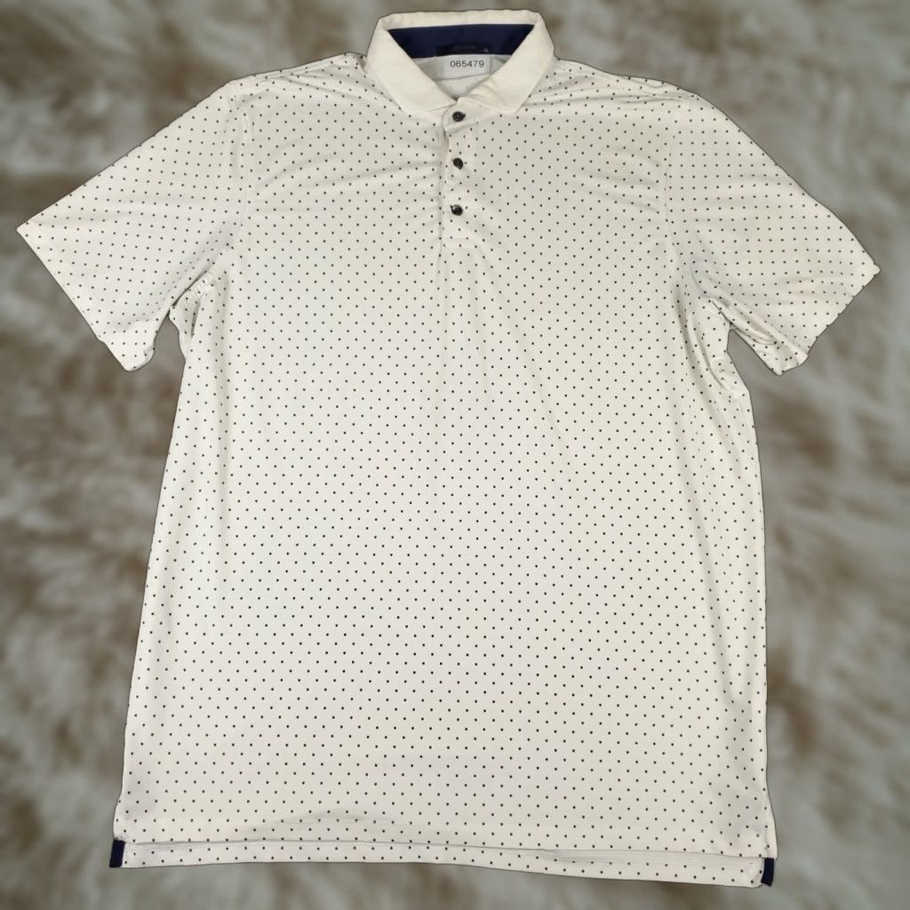 Greyson Polo Shirt Mens XL White Logo Polo Shirt Golf Casual Short Sleeve Men