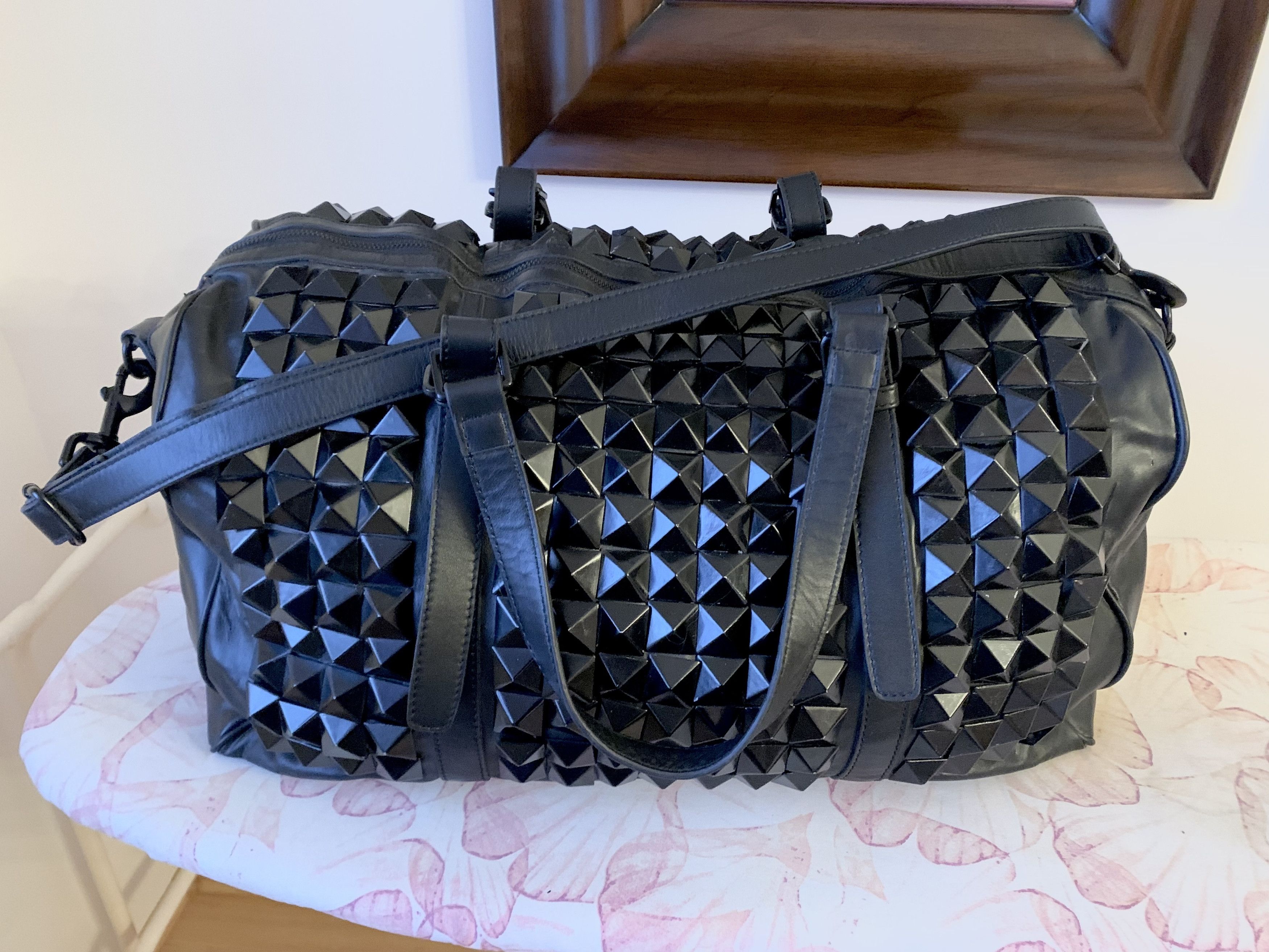 Stampd Stampd LA Studded Leather Weekender Bag Black 1/50 Size ONE SIZE - 2 Thumbnail