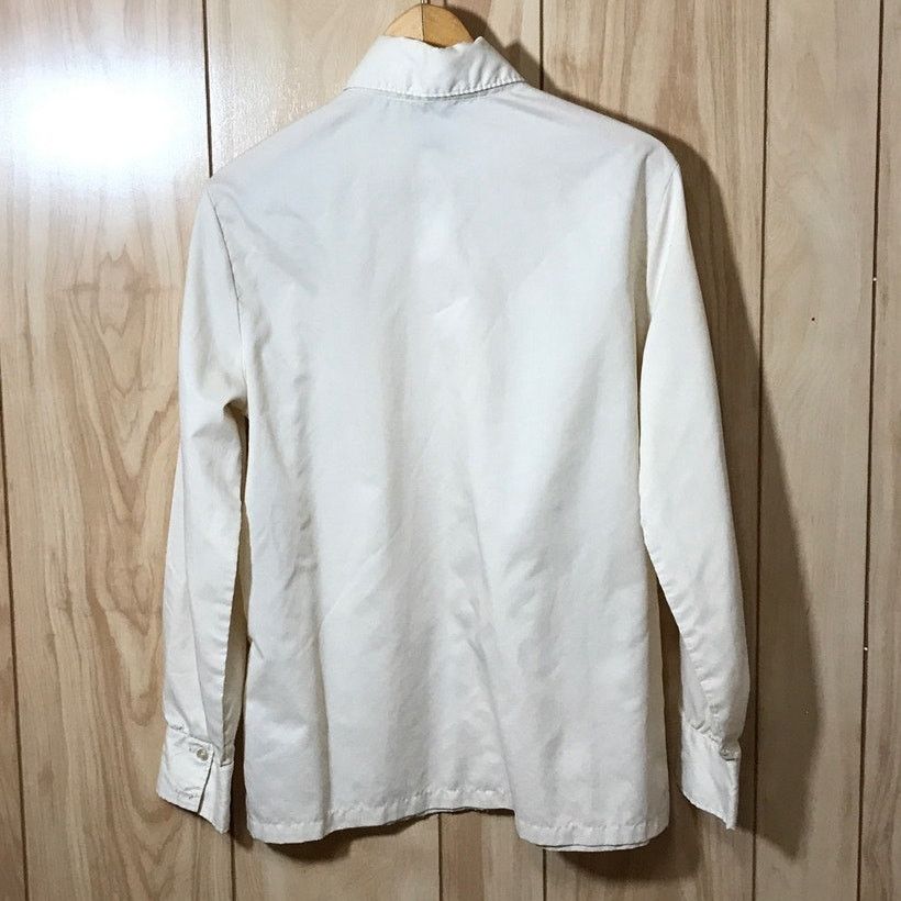 Other Ship'n Shore Vintage Pleated Collared Long Sleeve Top 16 Size XXL / US 16-18 / IT 52-54 - 2 Thumbnail
