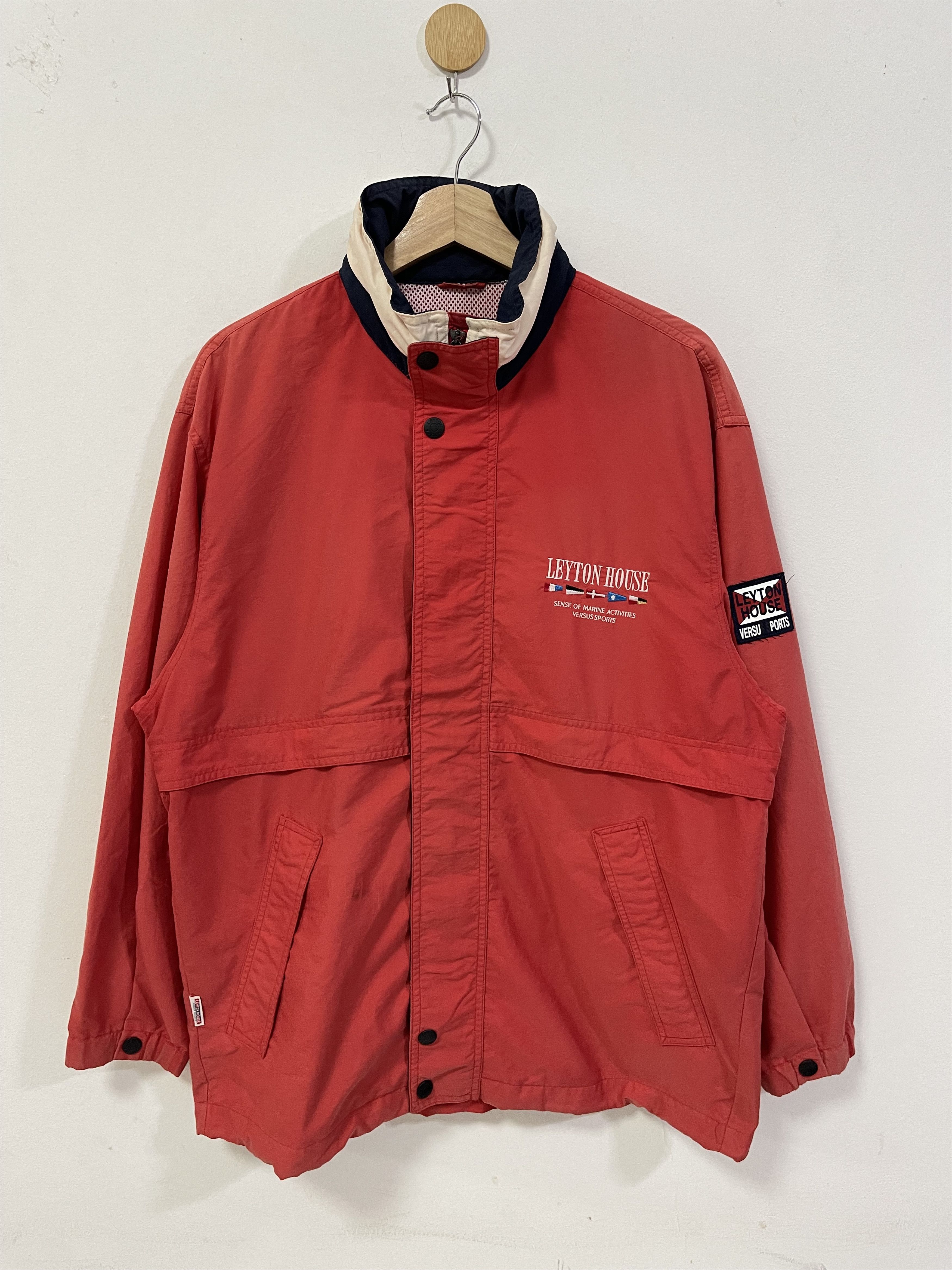 Vintage Leyton House Versus Sport Zip Up Light Jacket
