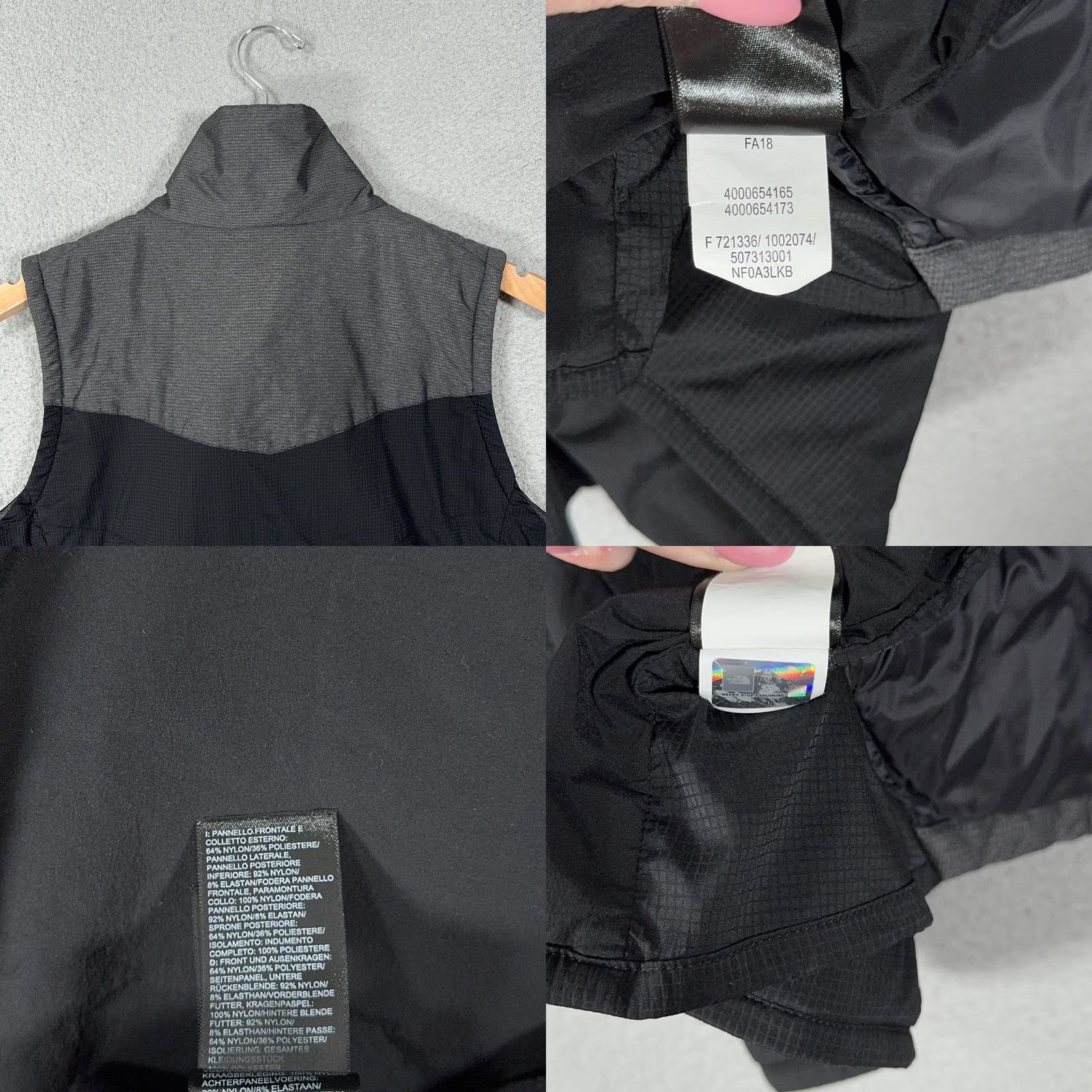 The North Face VINTAGE? No. The North Face Ventrix Womens Large Gray Black Insulated Full Zip Vest Jacket Size L / US 10 / IT 46 - 9 Thumbnail