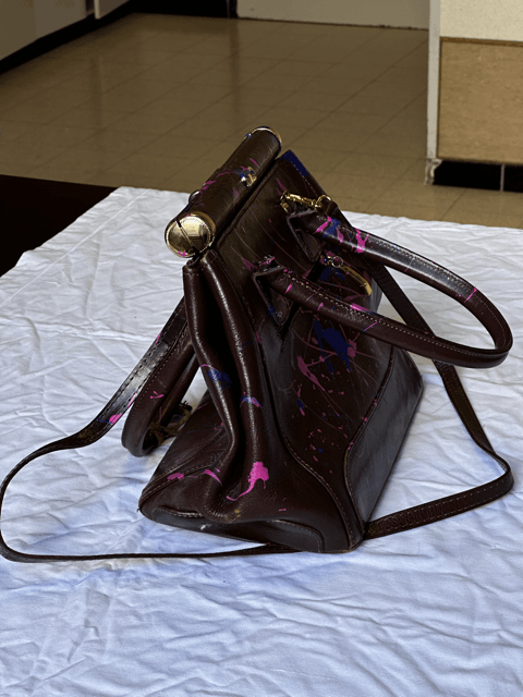 Vintage Brown leather bag (custom) Size ONE SIZE - 5 Thumbnail