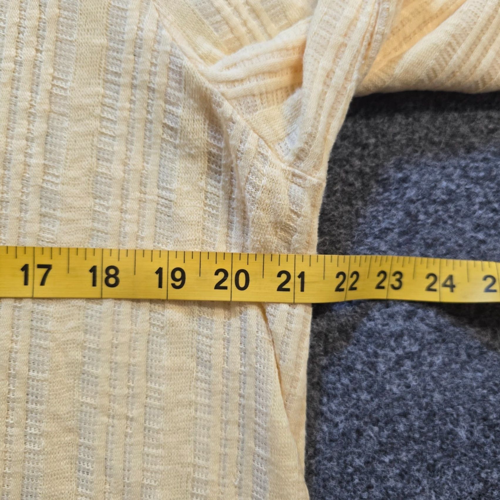 Soft Surroundings Soft Surroundings Top Womens XL Petite Yellow Ribbed Button Stretch Casual Blouse V-Neck 3/4 Sleeve Size XL / US 12-14 / IT 48-50 - 6 Thumbnail