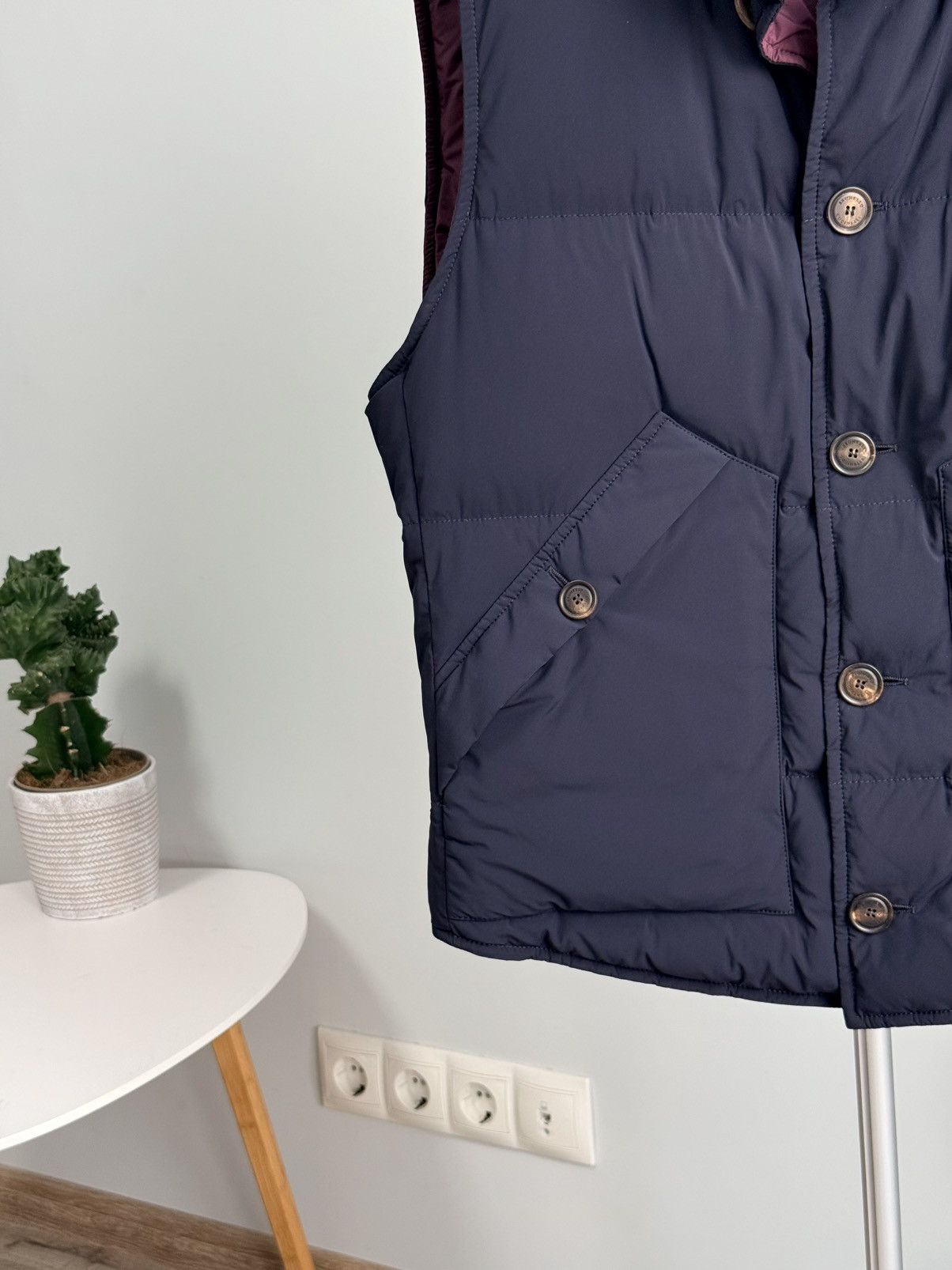 Brunello Cucinelli Brunello Cucinelli Goose Down Vest Blue Size US M / EU 48-50 / 2 - 6 Thumbnail