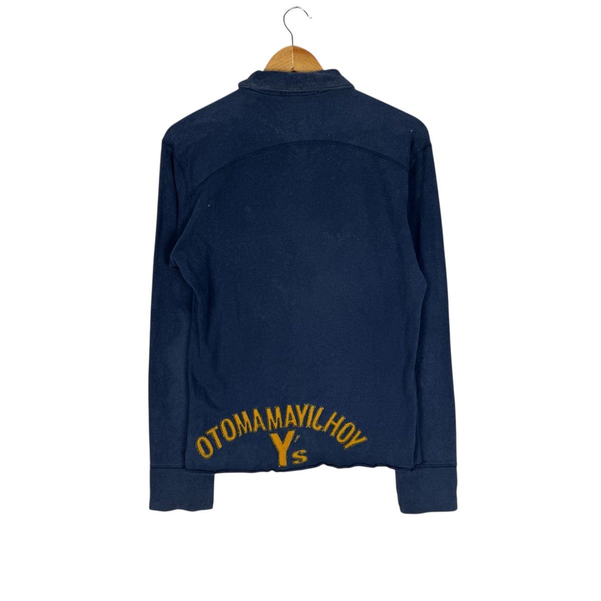☀️YOHJI YAMAMOTO LONG-SLEEVE HALF BUTTON SWEATER