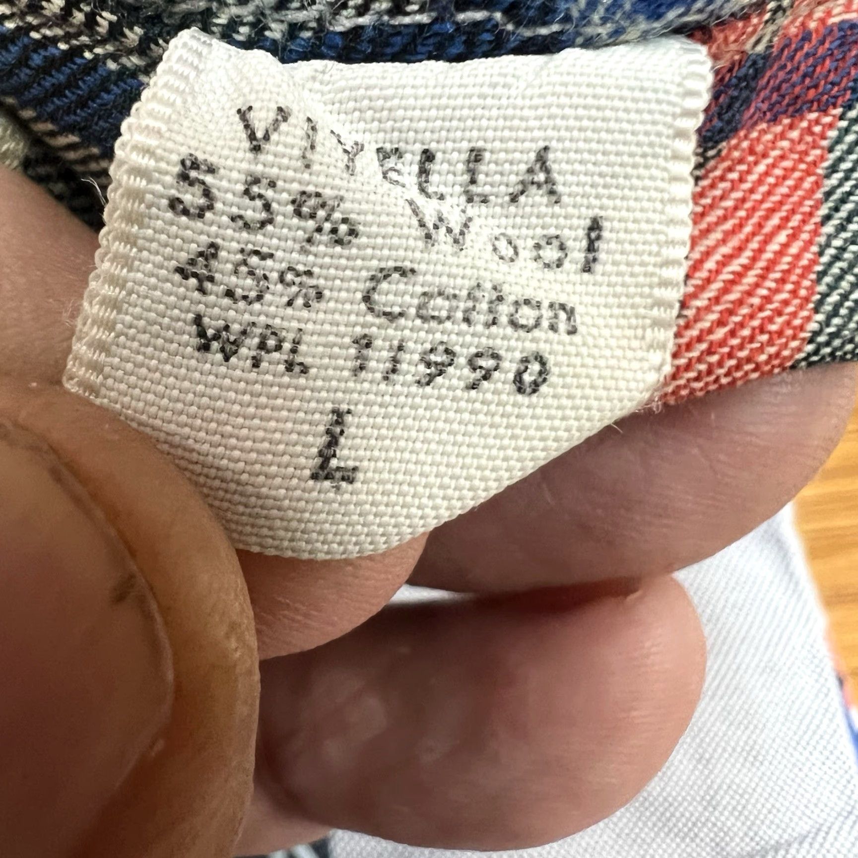 Vintage Vintage Raleigh's Mens Plaid Wool Blend Flannel Shirt Size L Casual CasualWear Outdoors Blue Dusty 90s Size US L / EU 52-54 / 3 - 6 Thumbnail