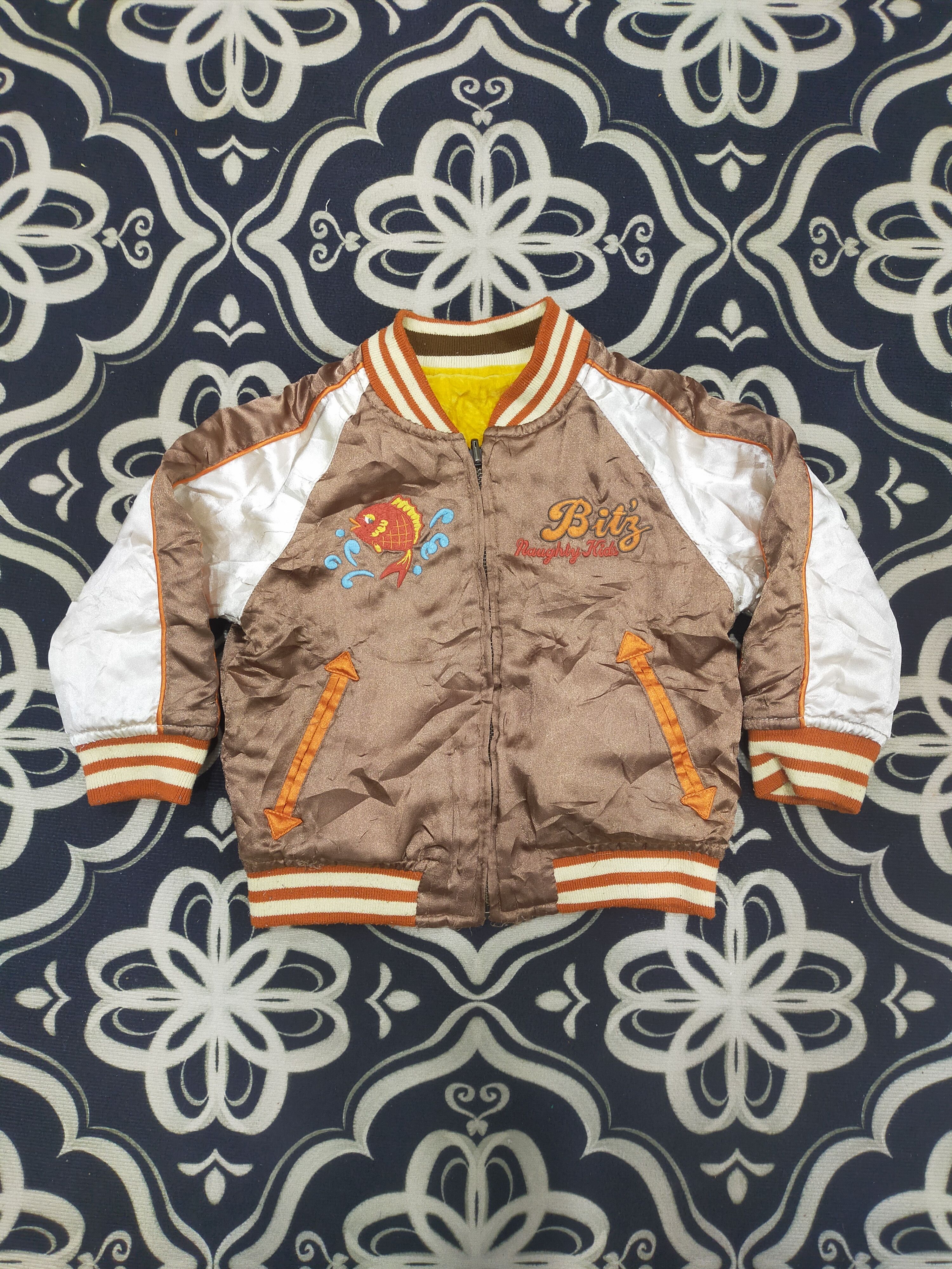 Beauty Beast × Japanese Brand Vintage Riversible Sukajan Japan For Kid Size US XXS / EU 40 - 3 Thumbnail