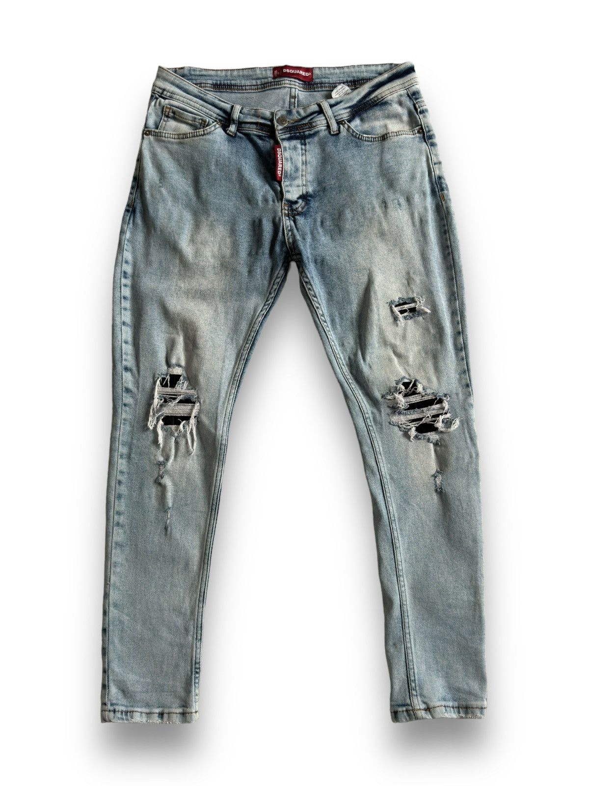 Dsquared2 Dsquared 2 Light White Blue Jeans Size US 34 / EU 50 - 1 Thumbnail