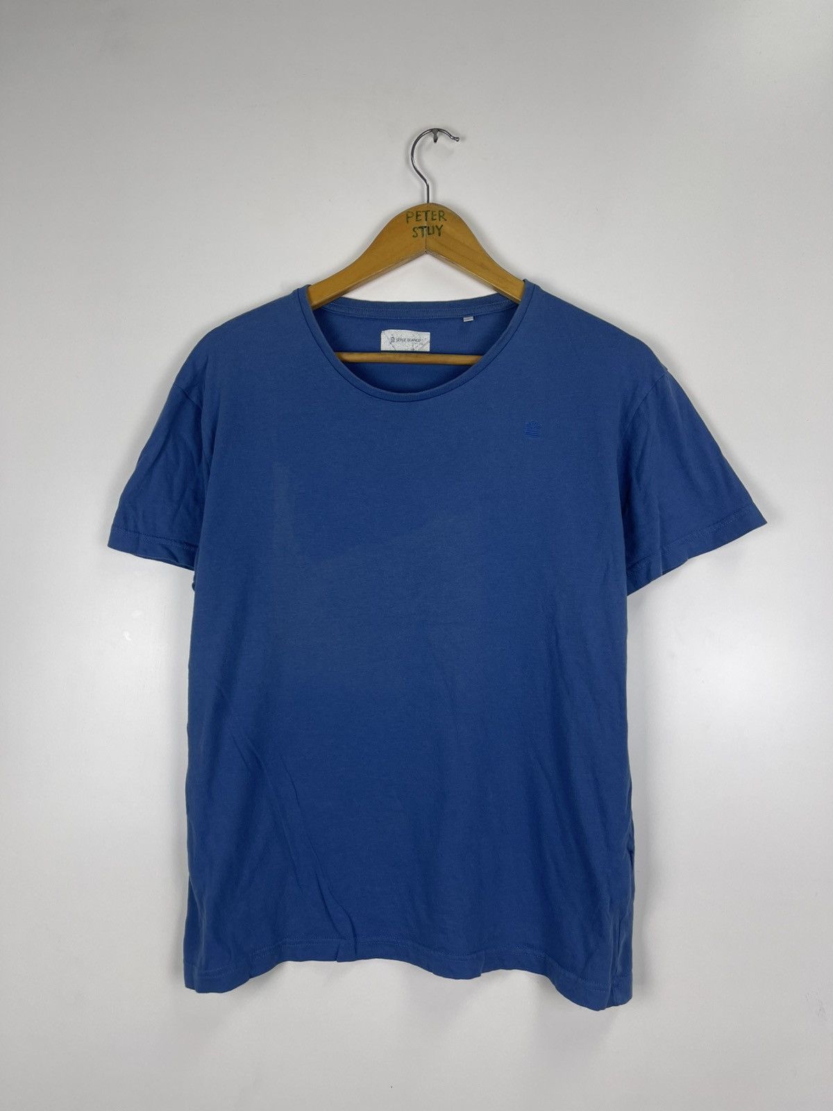 Designer Serge Blanco Blue Tee Size US L / EU 52-54 / 3 - 2 Thumbnail