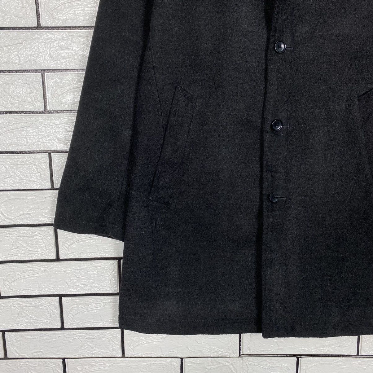 Japanese Brand Wool Long Jacket Overcoat Beams Heart Issey Miyake Size US M / EU 48-50 / 2 - 5 Thumbnail