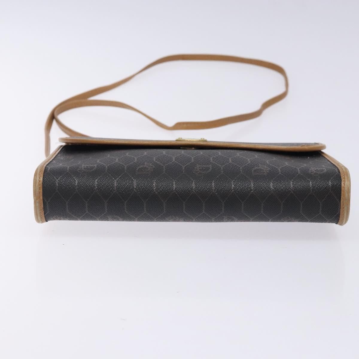 Dior DIOR Honeycomb Canvas Shoulder Bag Pvc Black Gold Size ONE SIZE - 9 Thumbnail
