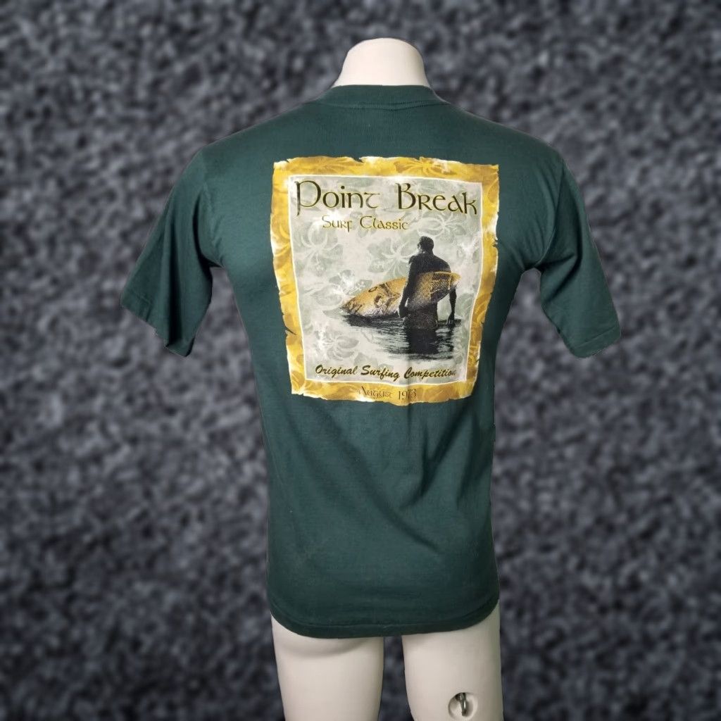 Vintage VINTAGE Prairie Mountain Point Break Shirt Mens S Surf T-Shirt Green Cotton Double-Sided Logo Crew Neck Short Sleeve 90s Surfing Movie Size US S / EU 44-46 / 1 - 1 Thumbnail