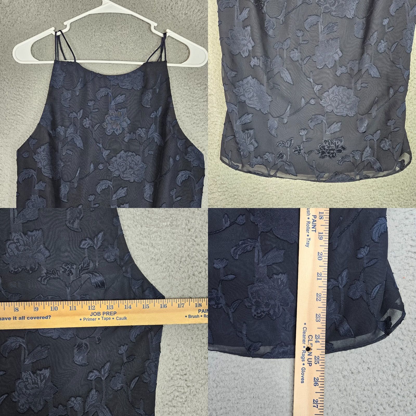 Vintage Finders Women's Tank Floral Sleeveless Size S Blue Polyester Round Neck Casual Basic All Seasons Size S / US 4 / IT 40 - 8 Thumbnail