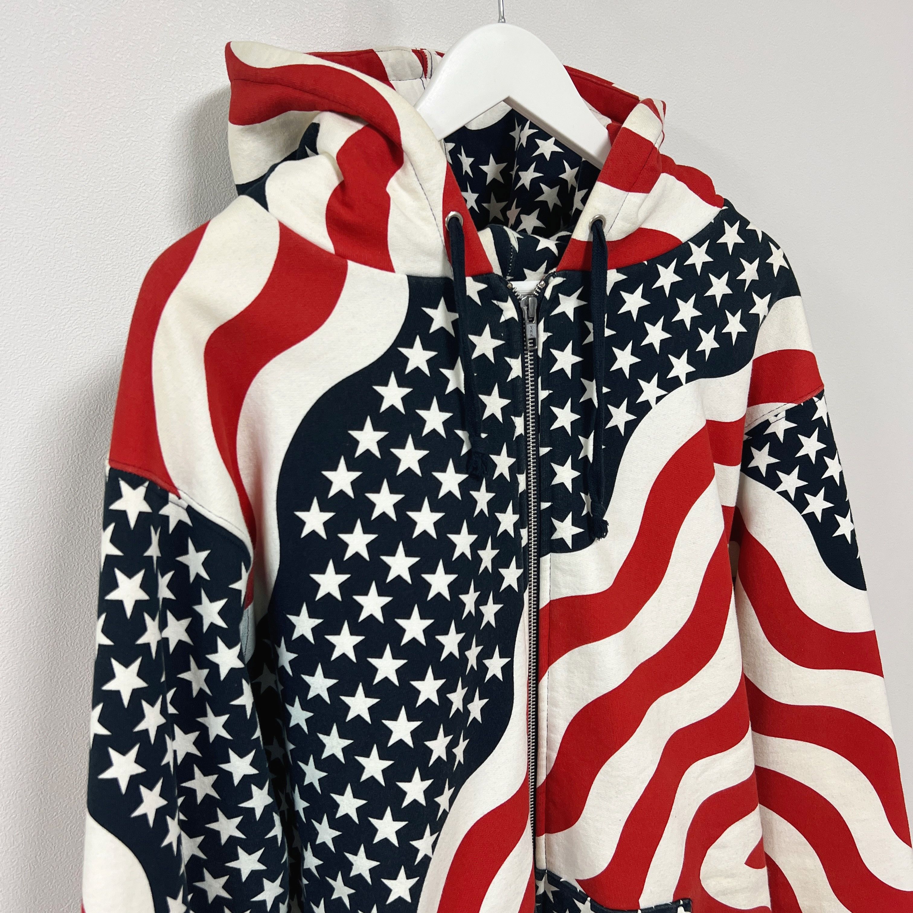 Supreme Supreme 14FW USA 3M Reflective Logo Thermal Zip Up Hoodie Size US XL / EU 56 / 4 - 5 Thumbnail