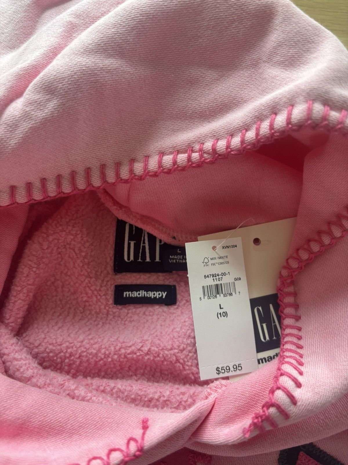 Gap × Madhappy Gap x MadHappy Pink Gap Logo Hoodie Size XS / US 0-2 / IT 36-38 - 4 Thumbnail