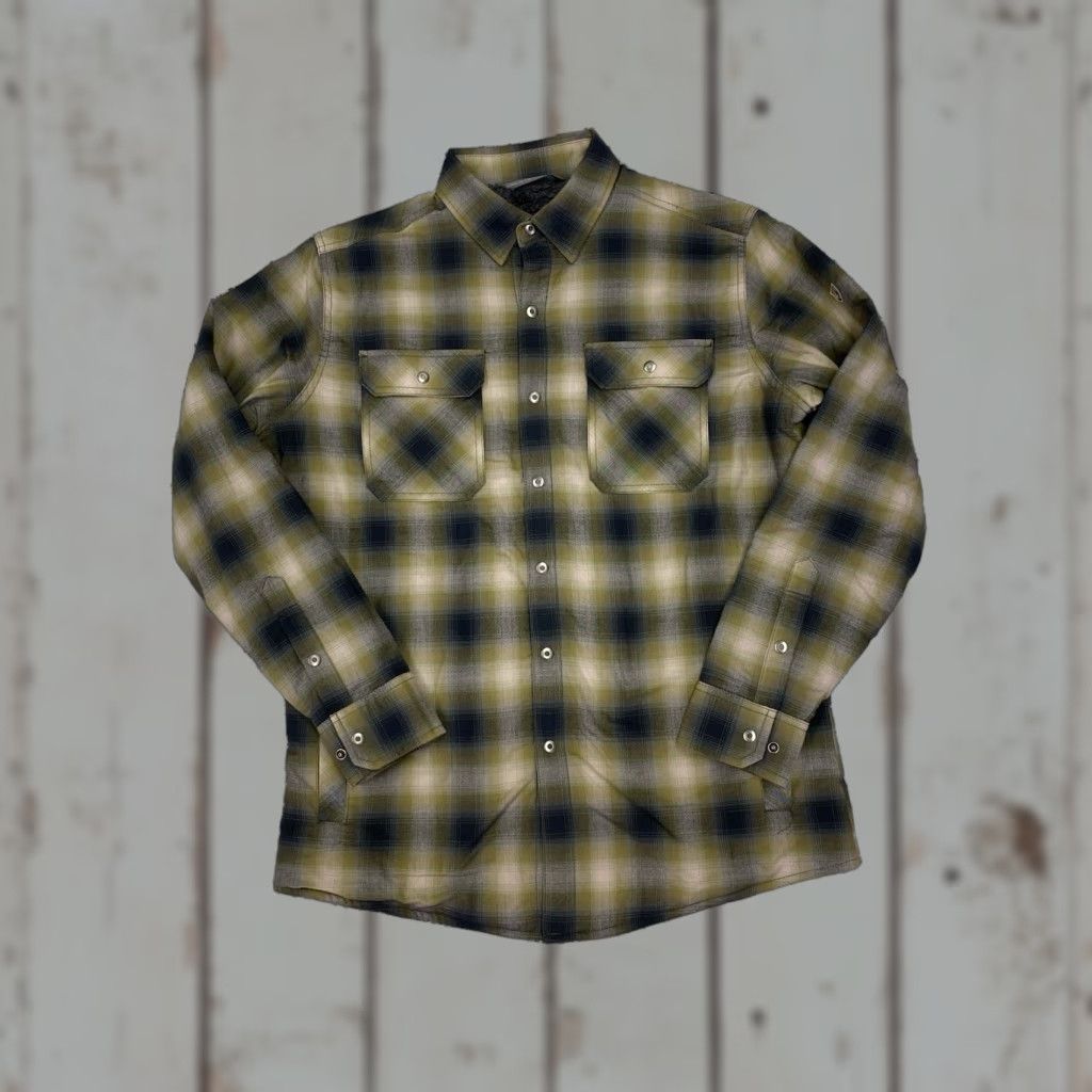 Vintage KUHL Joyrydr Shirt Jacket Mens Small Shacket Sherpa Lined Flannel Green Size US S / EU 44-46 / 1 - 1 Thumbnail