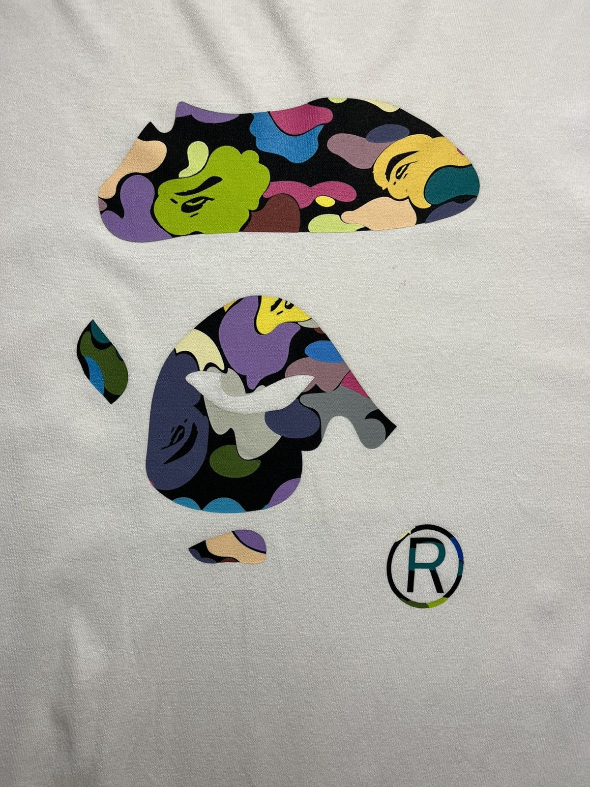 Bape BAPE Multi Camo Ape Face - Cotton Cnady T-Shirt Size US XXL / EU 58 / 5 - 8 Thumbnail