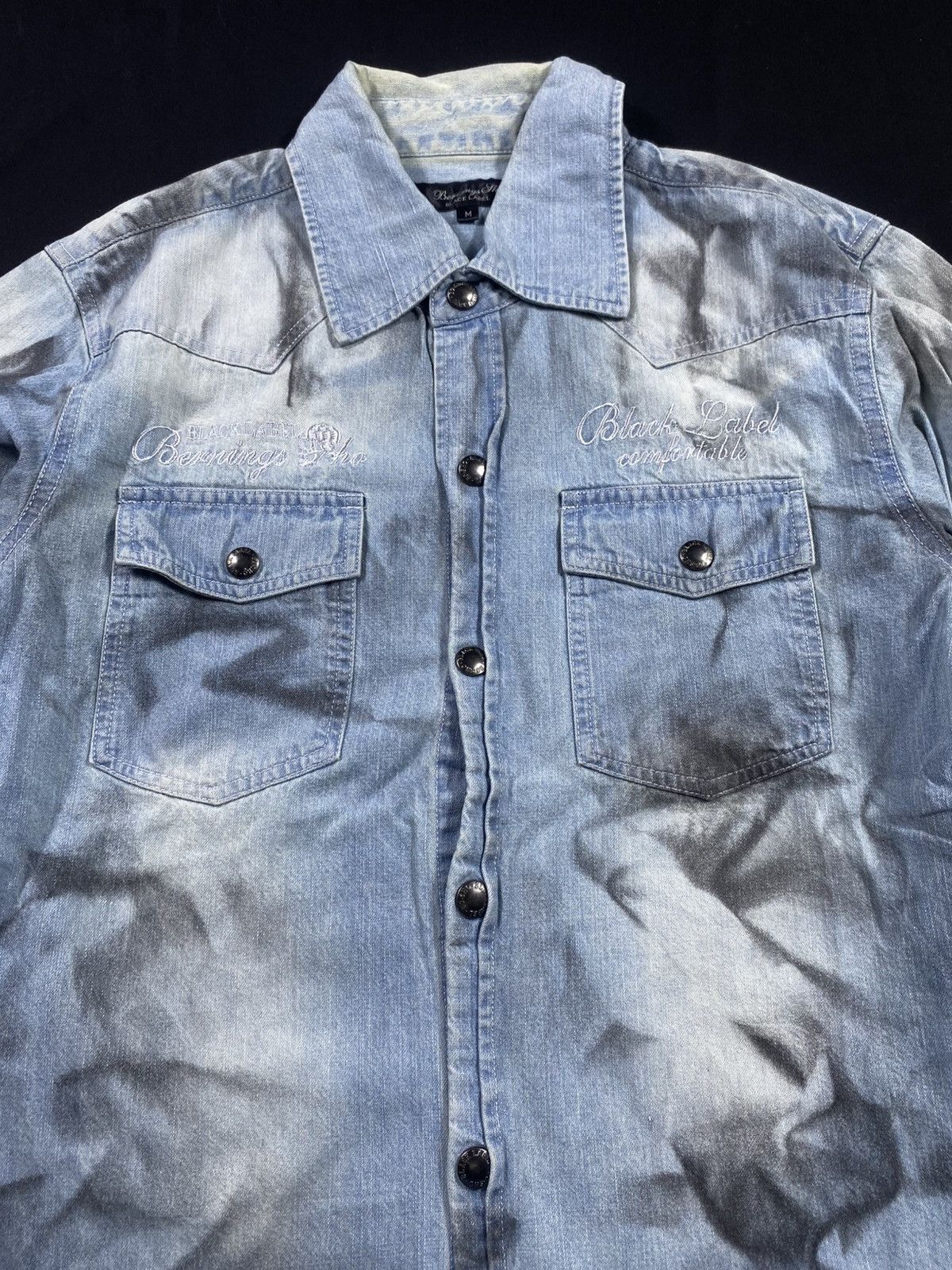 BUFFALO BOBS Japanese Berning Sho sick Smoke Button up shirt Size US M / EU 48-50 / 2 - 4 Thumbnail
