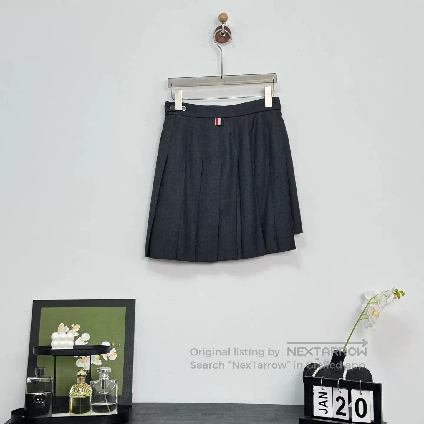 Thom Browne Thom Browne Classic Wool Pleated Skirt. Size 37" - 2 Thumbnail