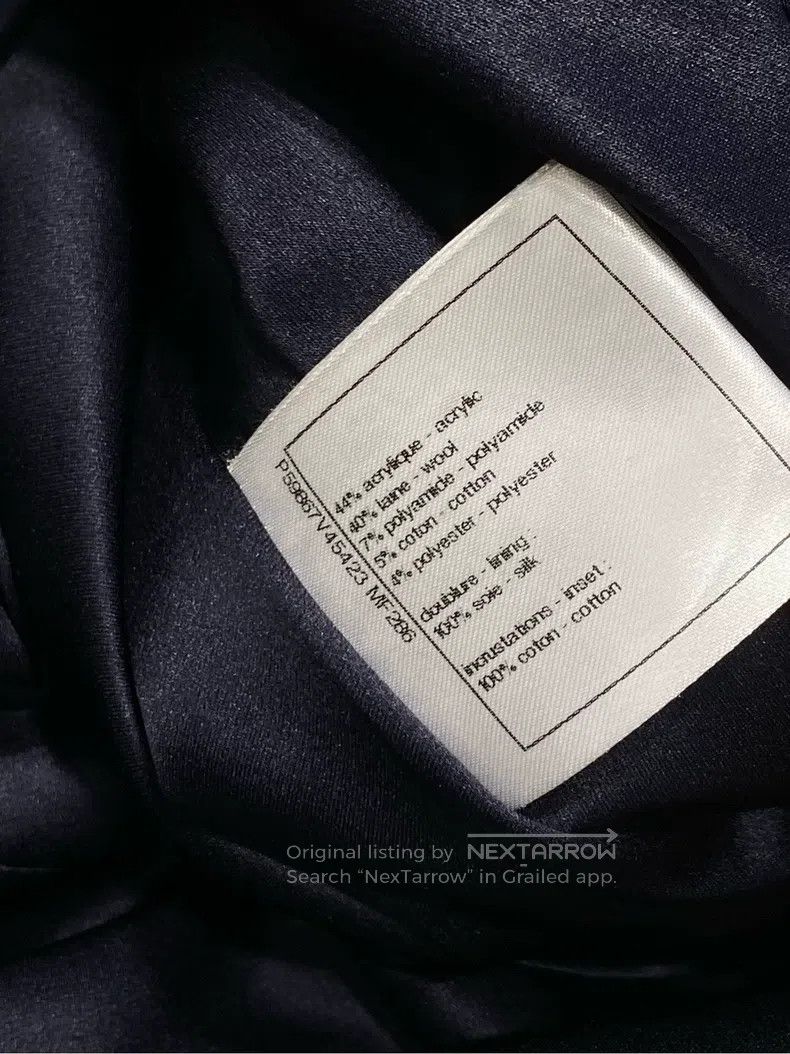 Other Chanel 18k forest dark green tweed lapel coat Size XS / US 0-2 / IT 36-38 - 7 Thumbnail