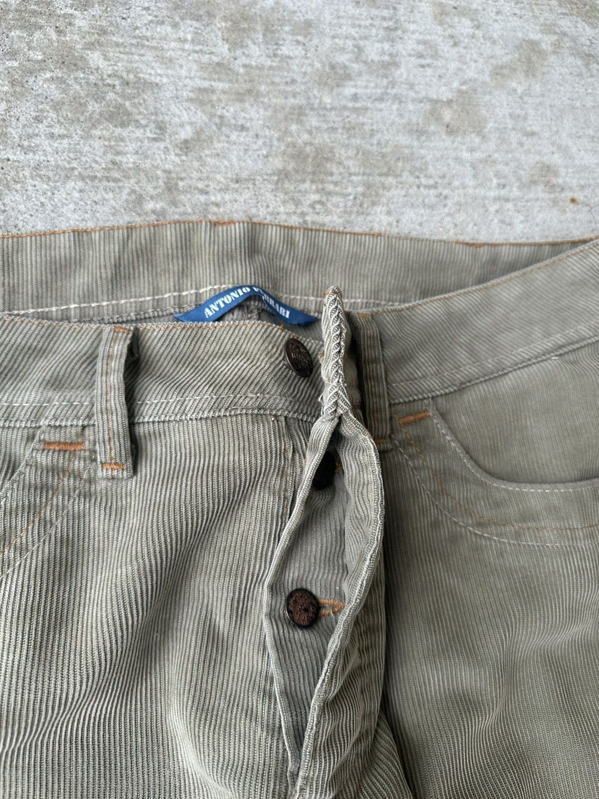 Other Vintage Olive Green Corduroy Pants Size US 33 - 6 Thumbnail