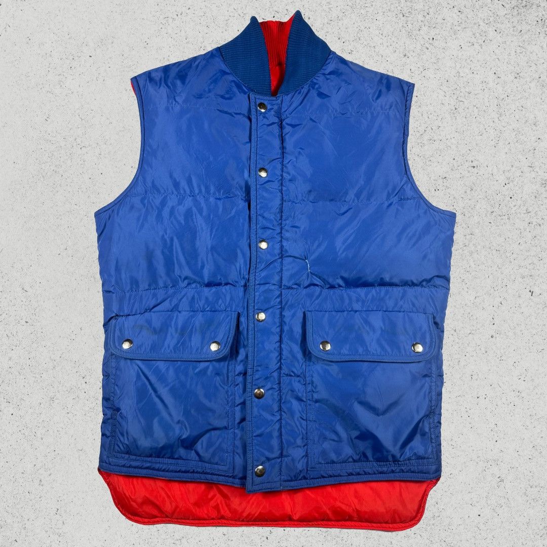 Other Vintage 1980s Down Puffer Reversible Retro Vest Size US M / EU 48-50 / 2 - 1 Thumbnail