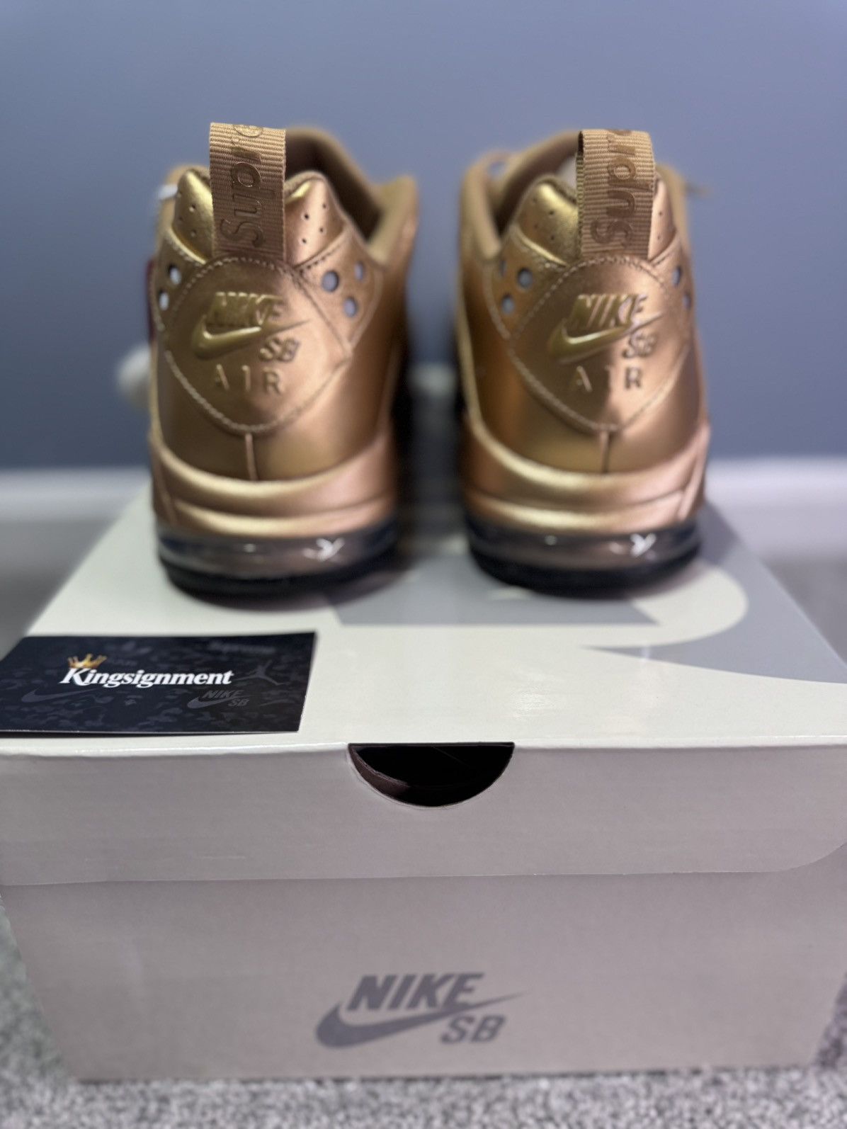 Supreme Nike SB Supreme Air Max CB94 Low Metallic Gold DS 10.5 New! Size US 10.5 / EU 43-44 - 3 Thumbnail