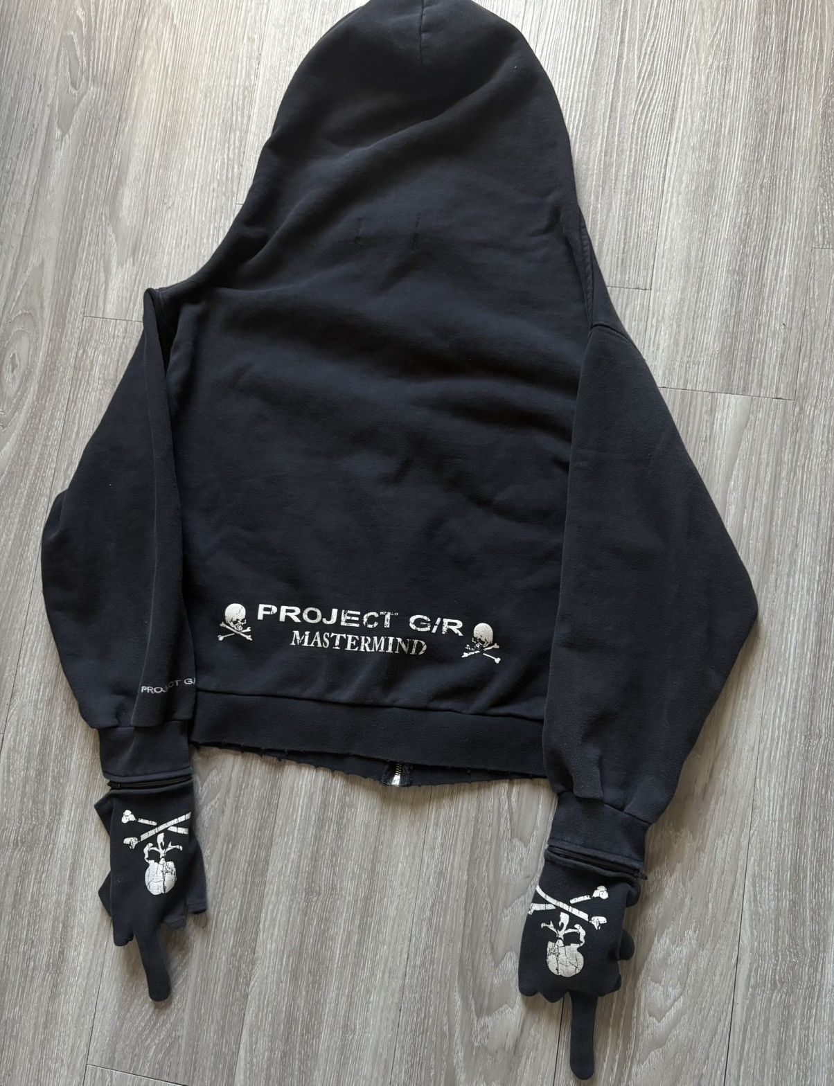 【mastermind JAPAN x STRICT-G】ZIP HOODIE ジップパーカー 黒L 24070126000930001_ma_001_grand