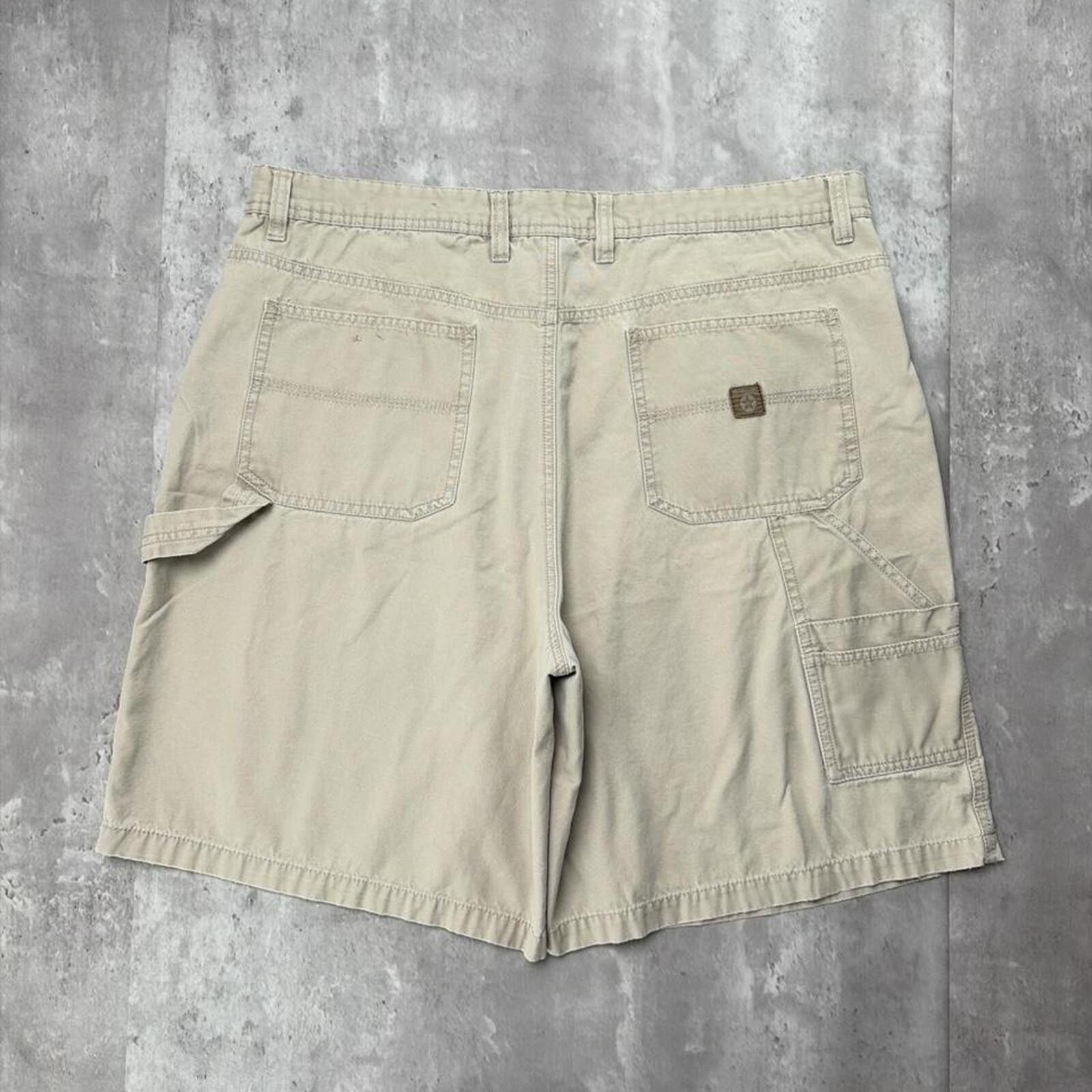 Faded Glory Y2K Beige Faded Glory Grunge Baggy Carpenter Skater Shorts Size US 38 / EU 54 - 1 Thumbnail