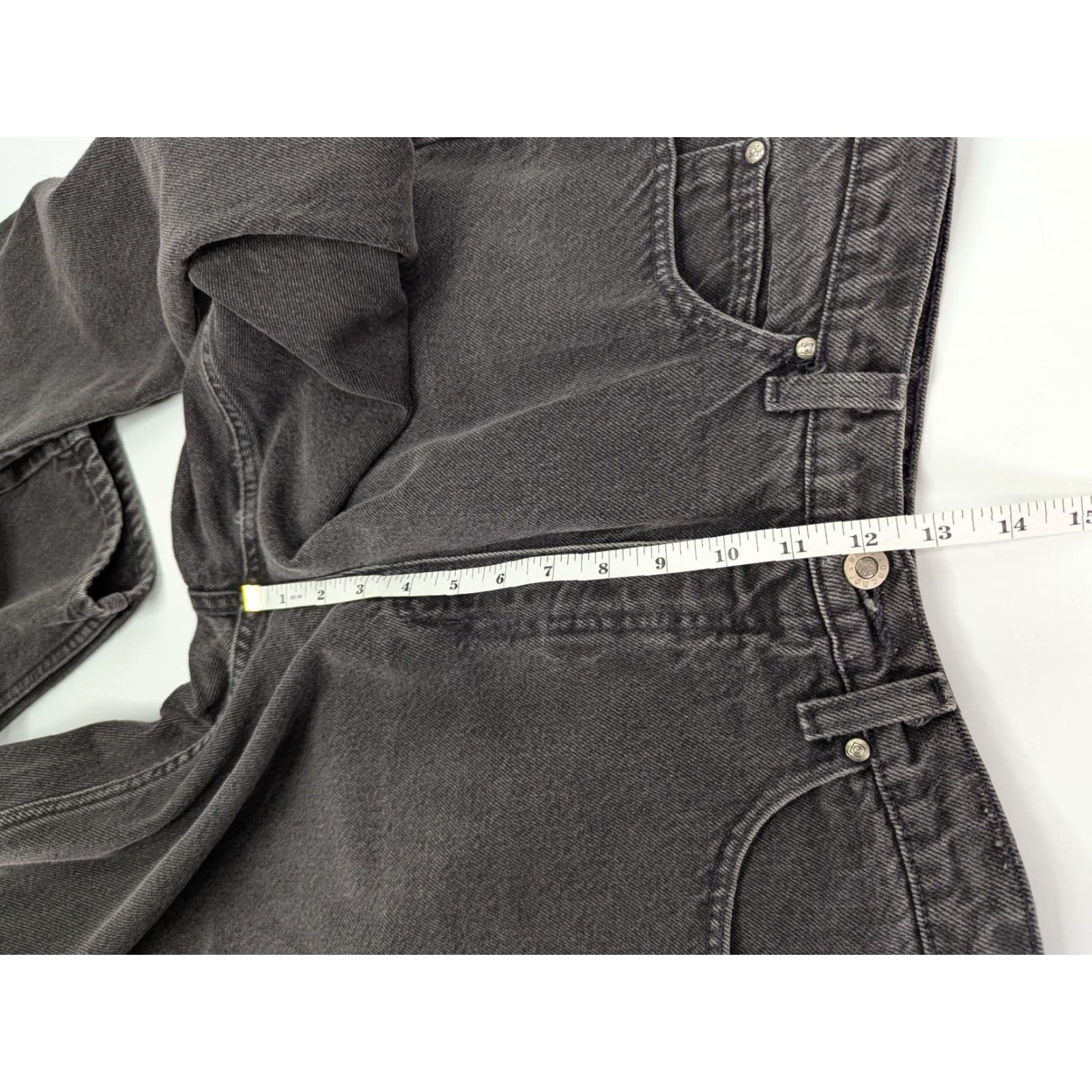 Anchor Blue VINTAGE Anchor Blue Jeans Relaxed Women's 28x30 Black Denim 30 Inseam Y2k Style Size 28" / US 6 / IT 42 - 6 Thumbnail