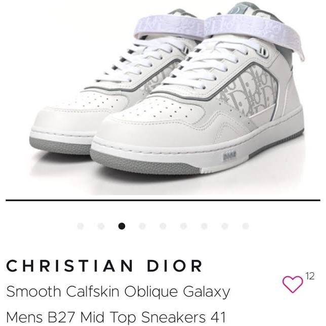 Dior Dior B27 Mid-Top Calf Perfo Size US 10.5 / EU 43-44 - 2 Thumbnail