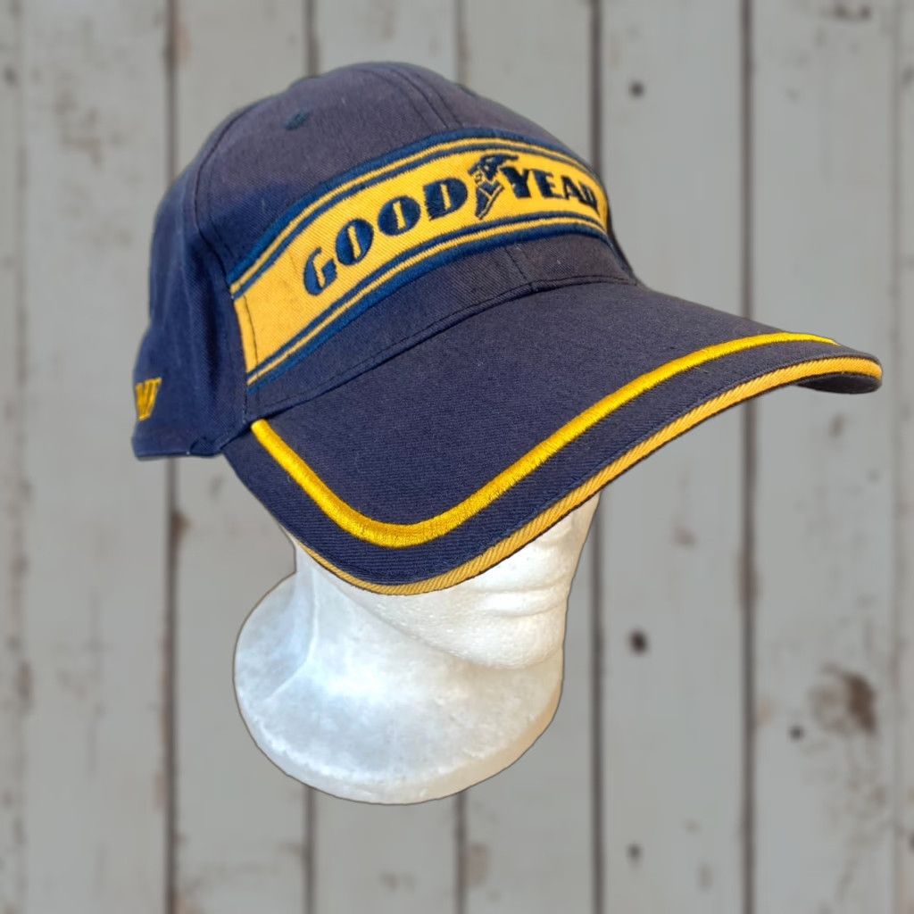 Vintage VINTAGE Goodyear Hat Titan-PME Strapback Dad Blue Cotton Unisex Adults One Size - FAST SHIP Size ONE SIZE - 1 Thumbnail