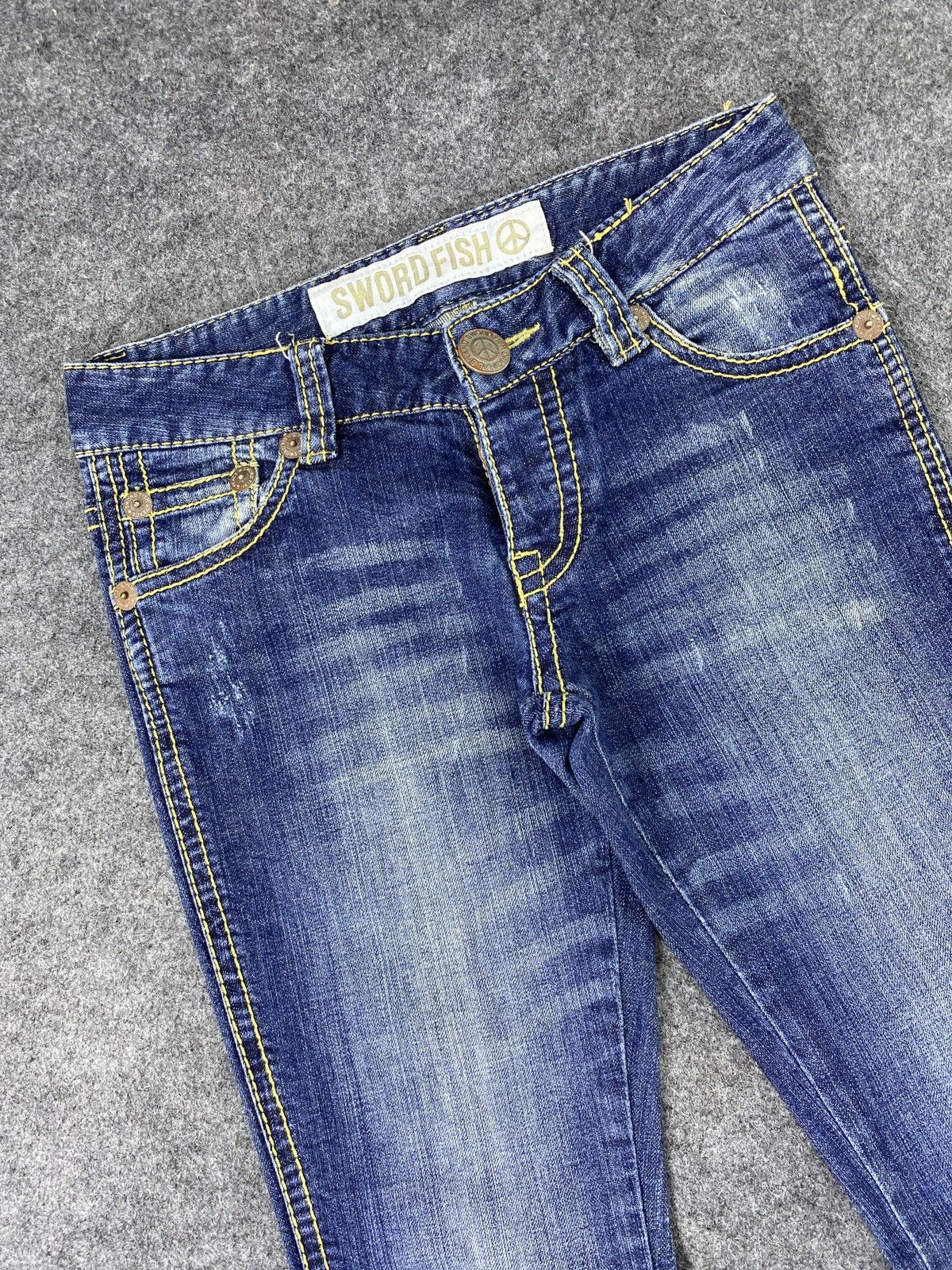 Jean Sword Fish Blue Wash Jeans - J1042 Size 29" - 3 Thumbnail