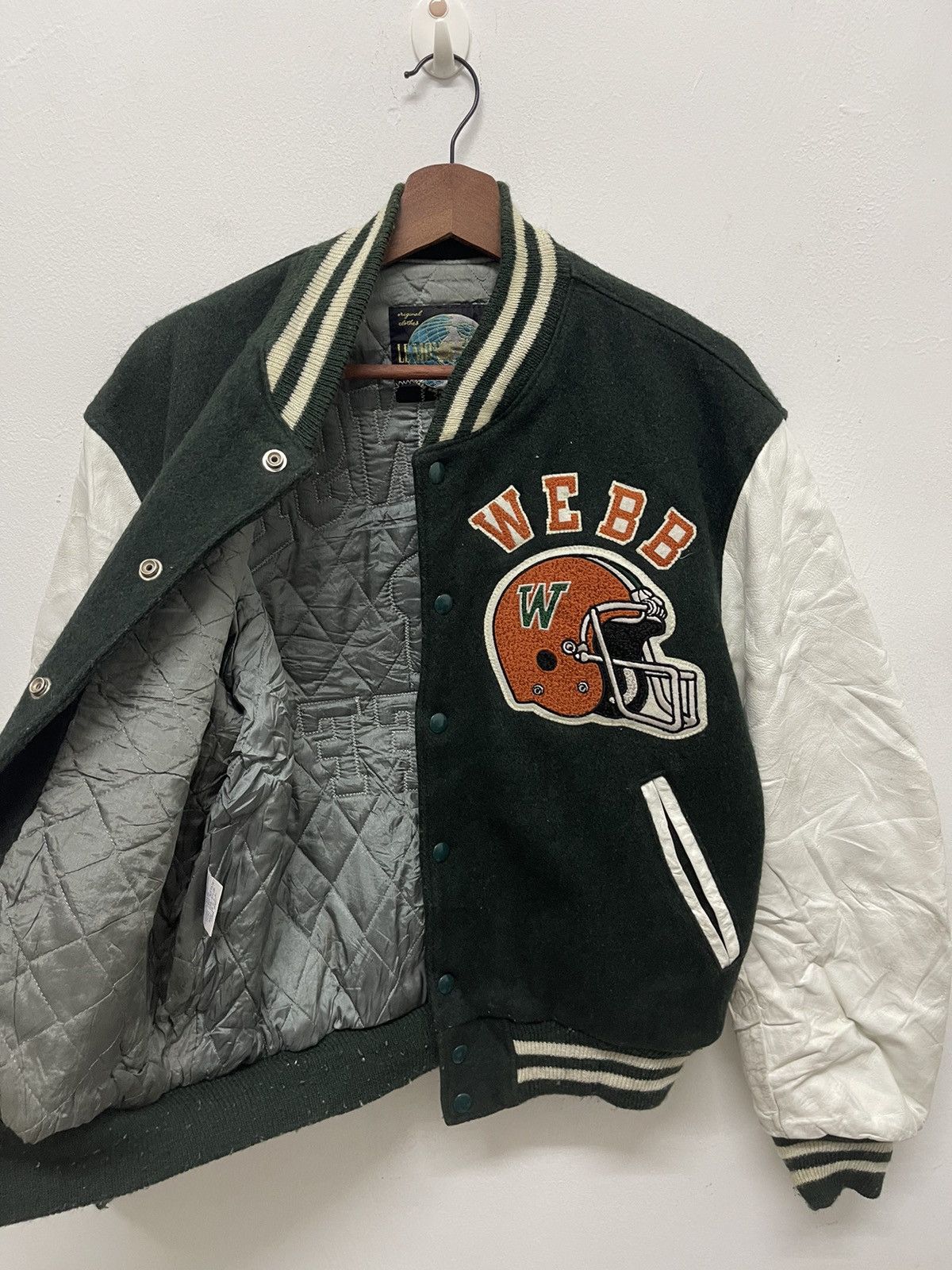 Vintage VINTAGE WEBB VARSITY JACKET MADE IN USA Size US M / EU 48-50 / 2 - 2 Thumbnail