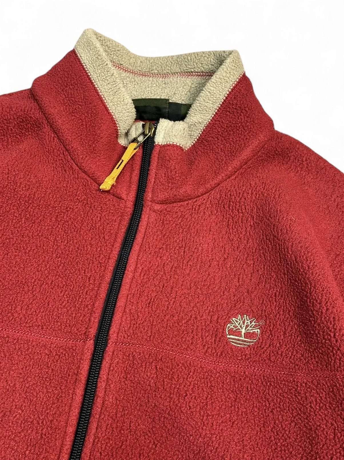 Diesel Red Fleece Zip Jacket Timberland Vintage Outdoor Y2K Look Size US XL / EU 56 / 4 - 4 Thumbnail