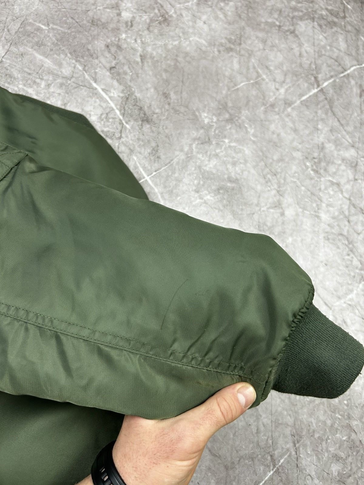 Vintage Vintage MA 1 Bomber Jacket Reversible Military Flyers Nylon Size US S / EU 44-46 / 1 - 6 Thumbnail
