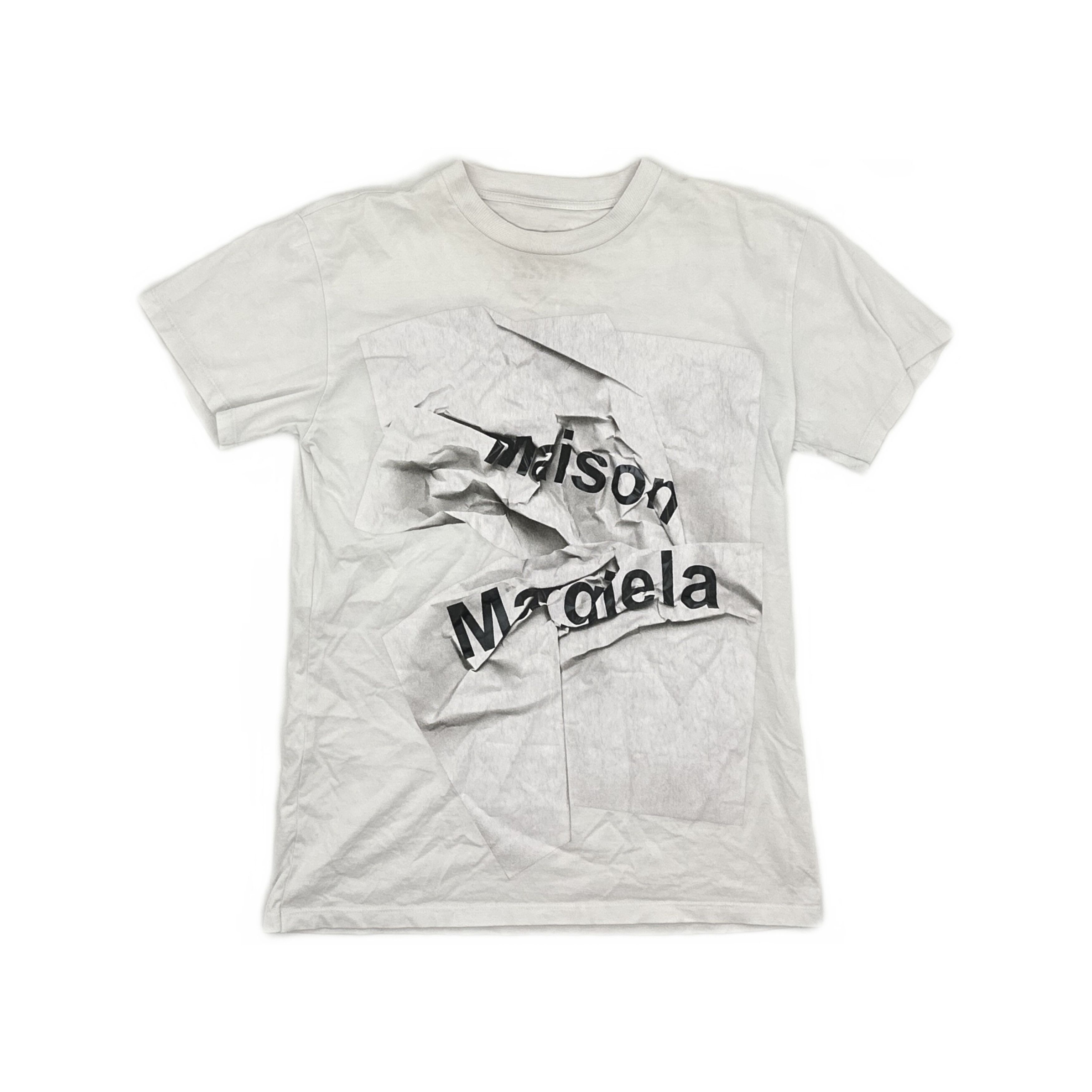 Maison Margiela Maison Margiela Crumpled Logo T-Shirt Size XS Size XS / US 0-2 / IT 36-38 - 1 Thumbnail