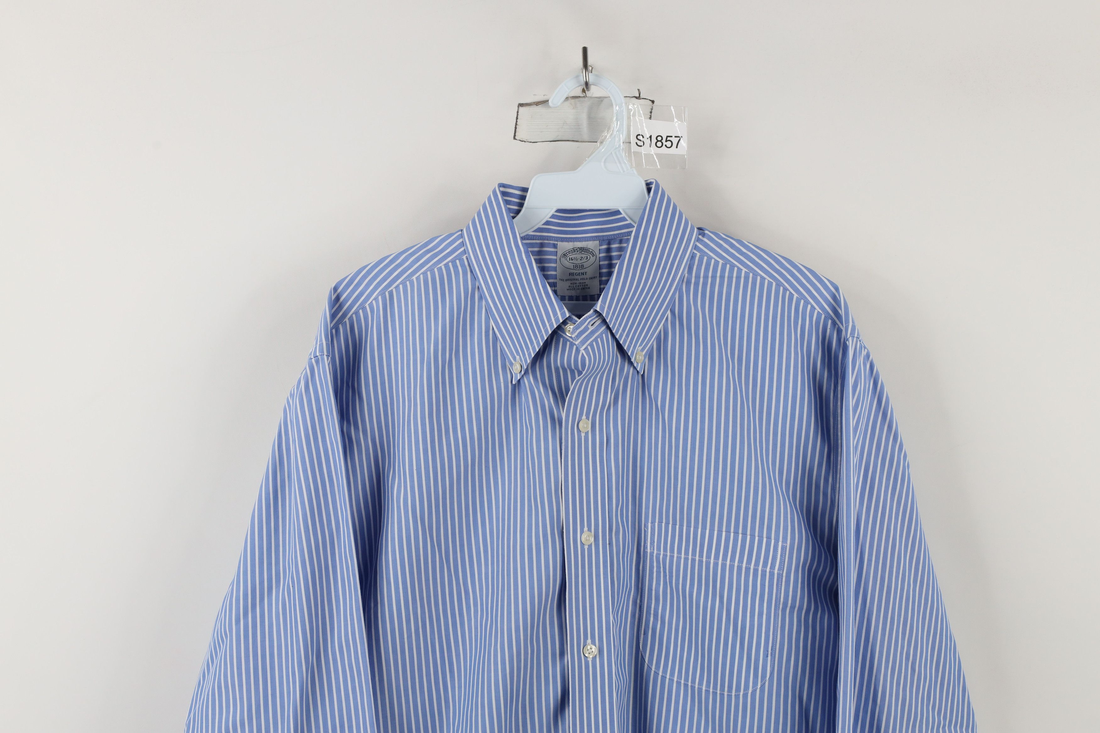 Brooks Brothers × Vintage Vintage 90s Brooks Brothers Cotton Button Down Shirt Size US M / EU 48-50 / 2 - 2 Thumbnail