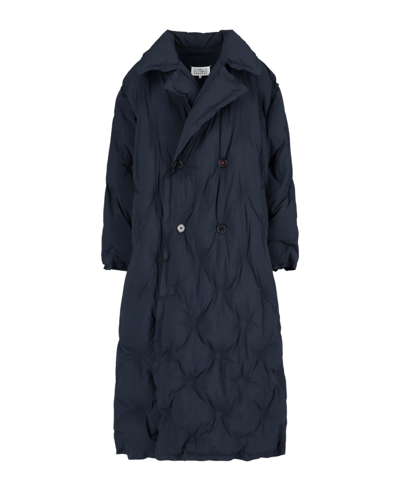 Maison Margiela o1w1db11225 Recycled Nylon Padded Coat in Navy Blue Size US L / EU 52-54 / 3 - 1 Thumbnail