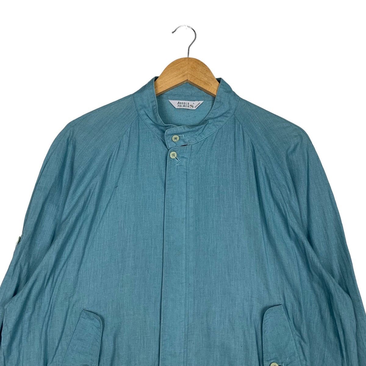 Japanese Brand ARNOLD PALMER Cotton Light Jacket Turquoise #0969-C43 Size US L / EU 52-54 / 3 - 2 Thumbnail