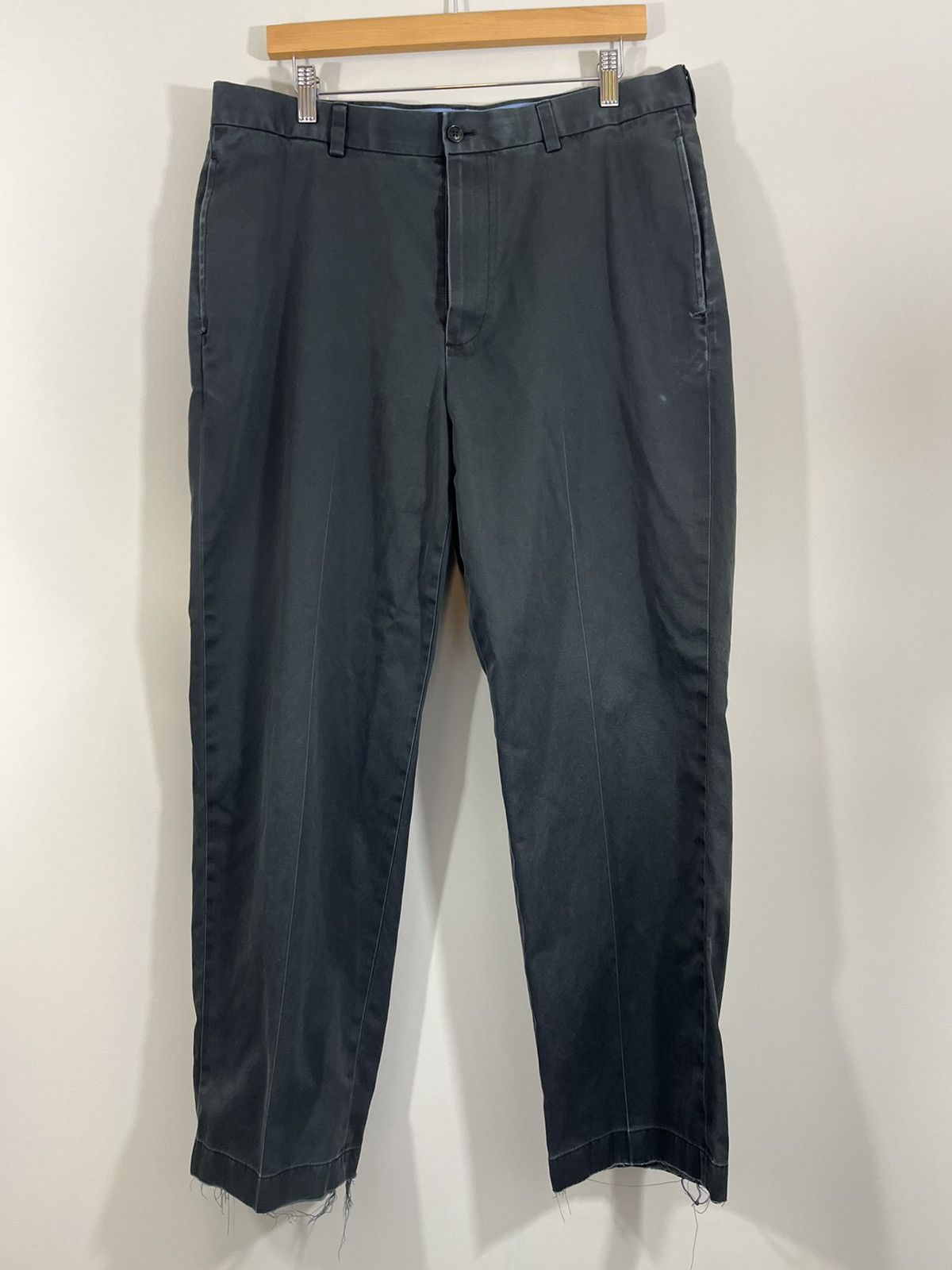 Vintage Thrashed Faded Blank Raw Hem Basic Pants Size US 36 / EU 52 - 2 Thumbnail