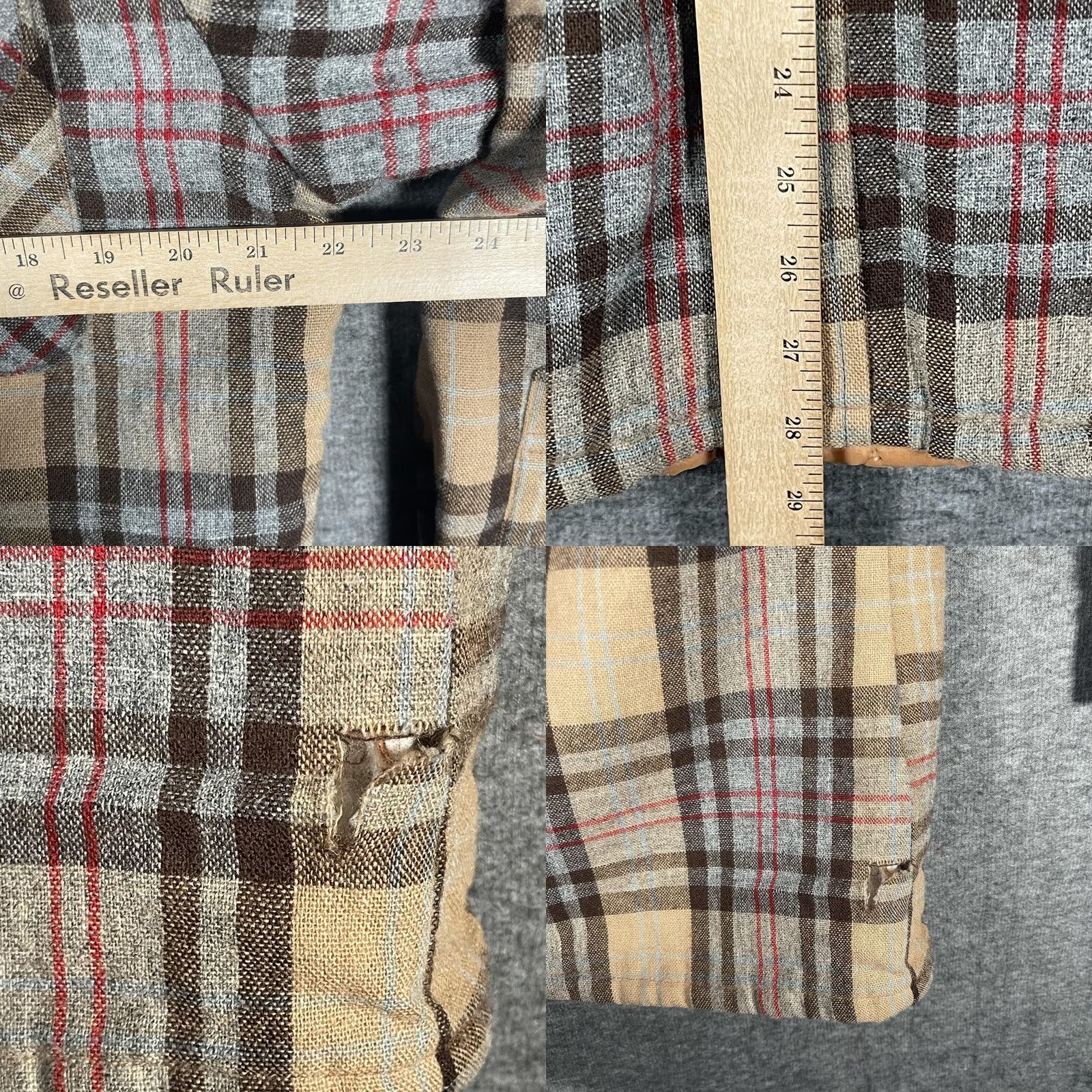 Vintage VINTAGE Arctic Circle Shirt Jacket Mens M Beige Plaid Wool Blend Quilted Workwear Casual Size US M / EU 48-50 / 2 - 8 Thumbnail