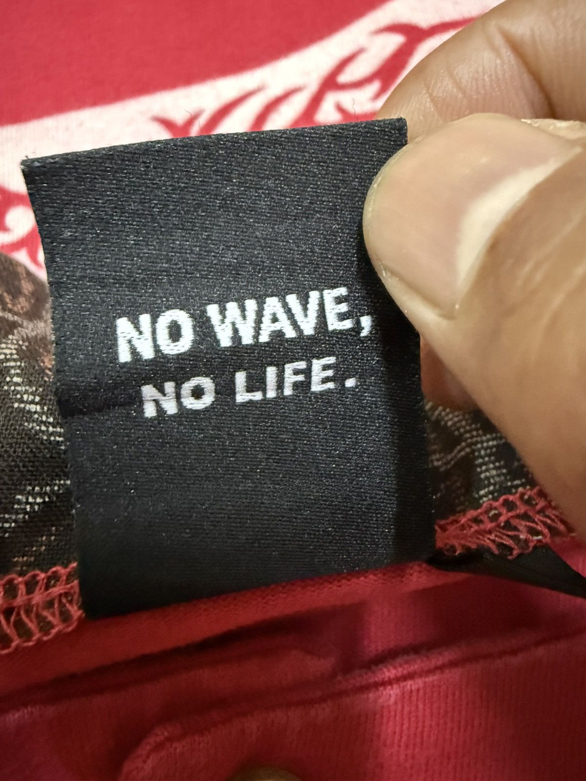 Japanese Brand Vintage No wave no life sukajan button up shirt Size US S / EU 44-46 / 1 - 9 Thumbnail