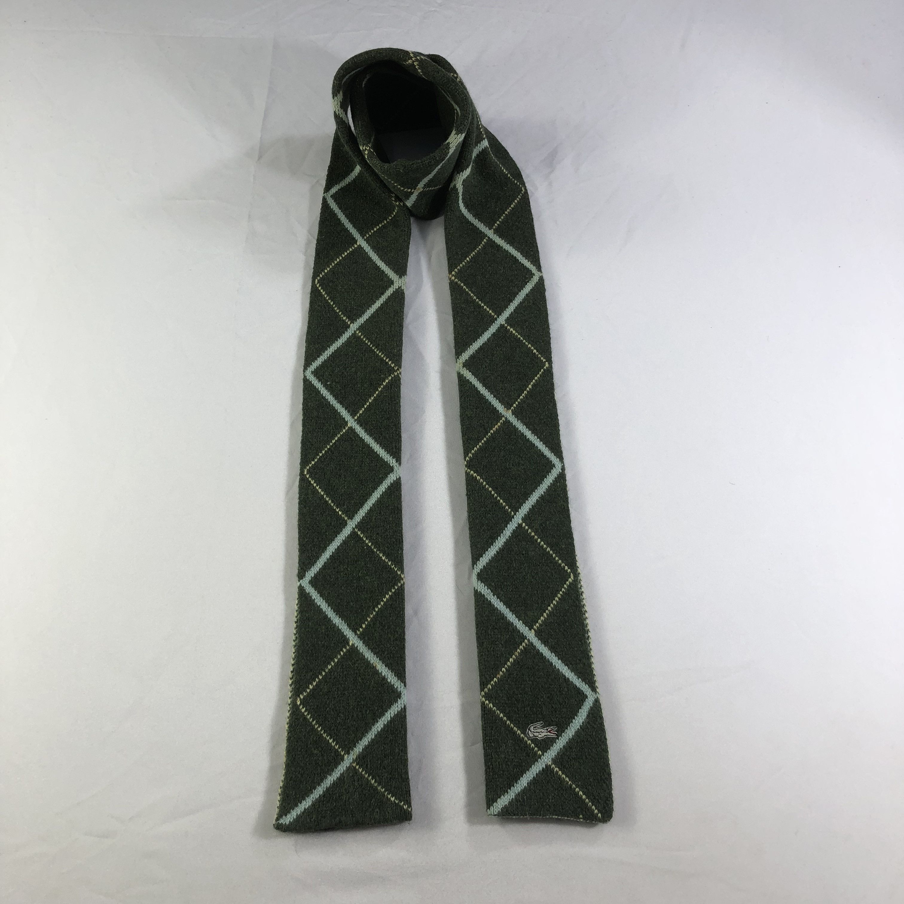 Lacoste Lacoste Wool Scarf Muffler V1488 Size ONE SIZE - 1 Thumbnail