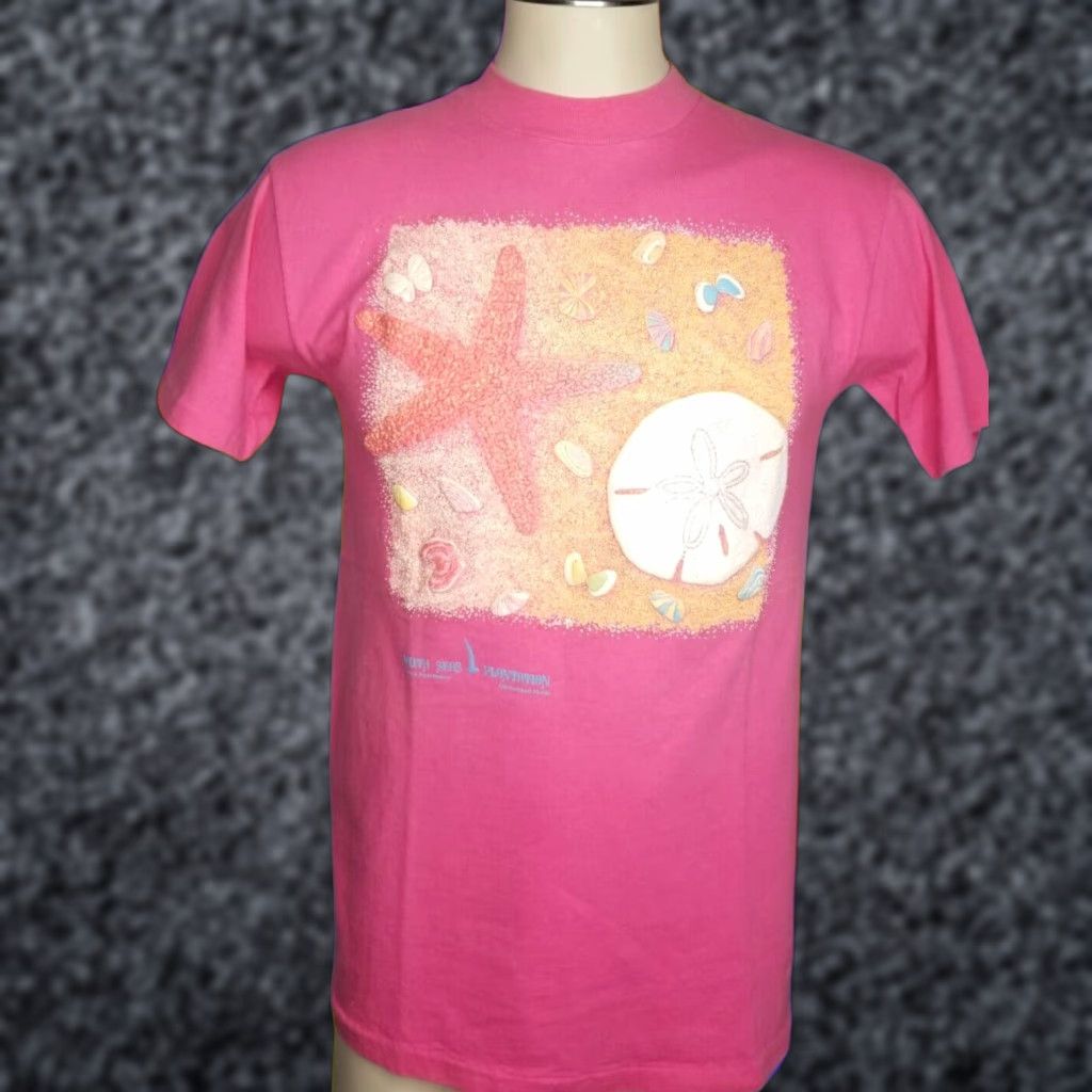 Vintage Vintage Mens M Sea Shells Souvenir Graphic T-Shirt Size US M / EU 48-50 / 2 - 1 Thumbnail