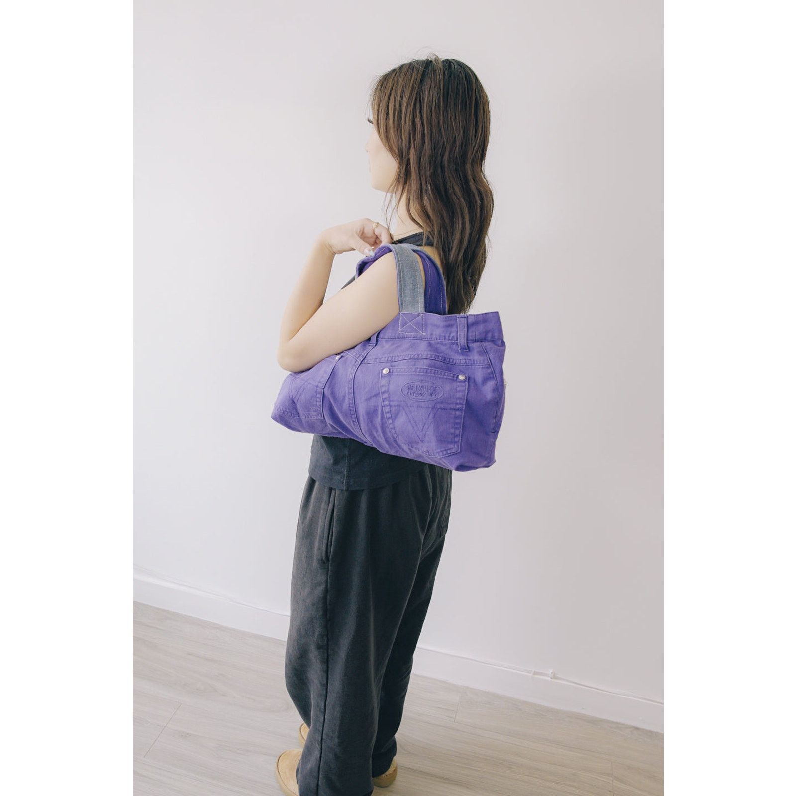 Versace Rework Vintage Versace V2 Denim Shoulder Bag Size ONE SIZE - 5 Thumbnail
